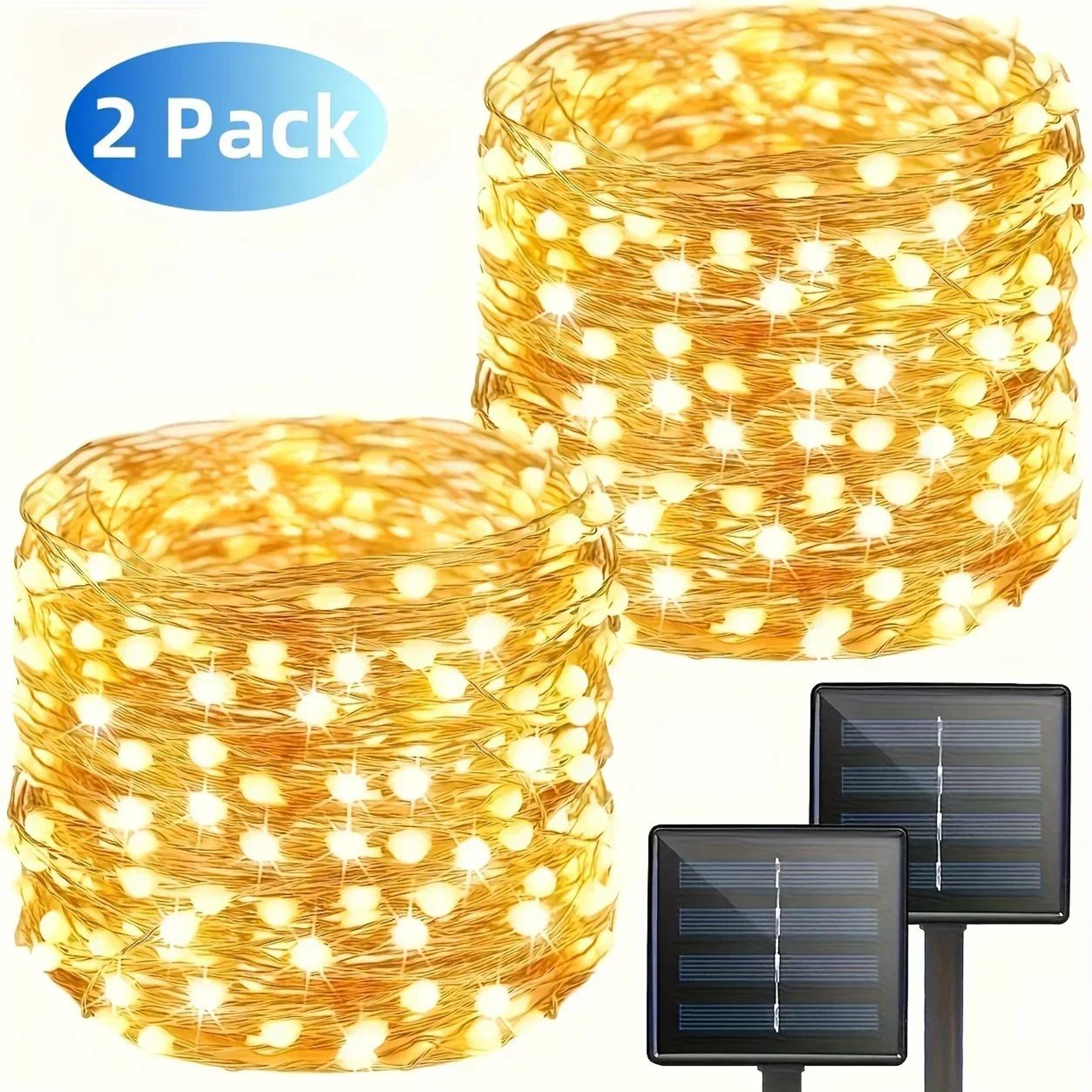 eight mode solar garden string lights