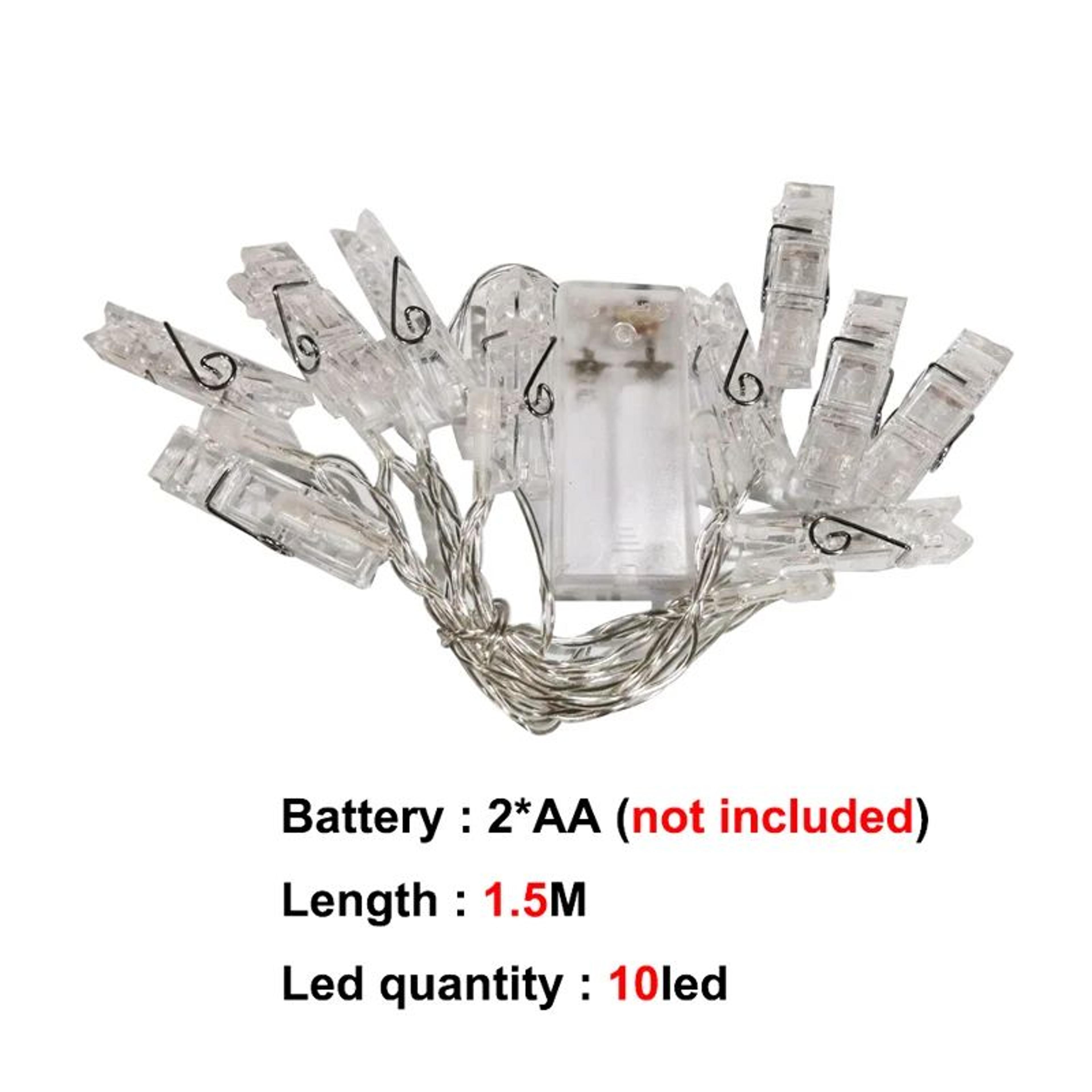 led photo clip fairy string lights