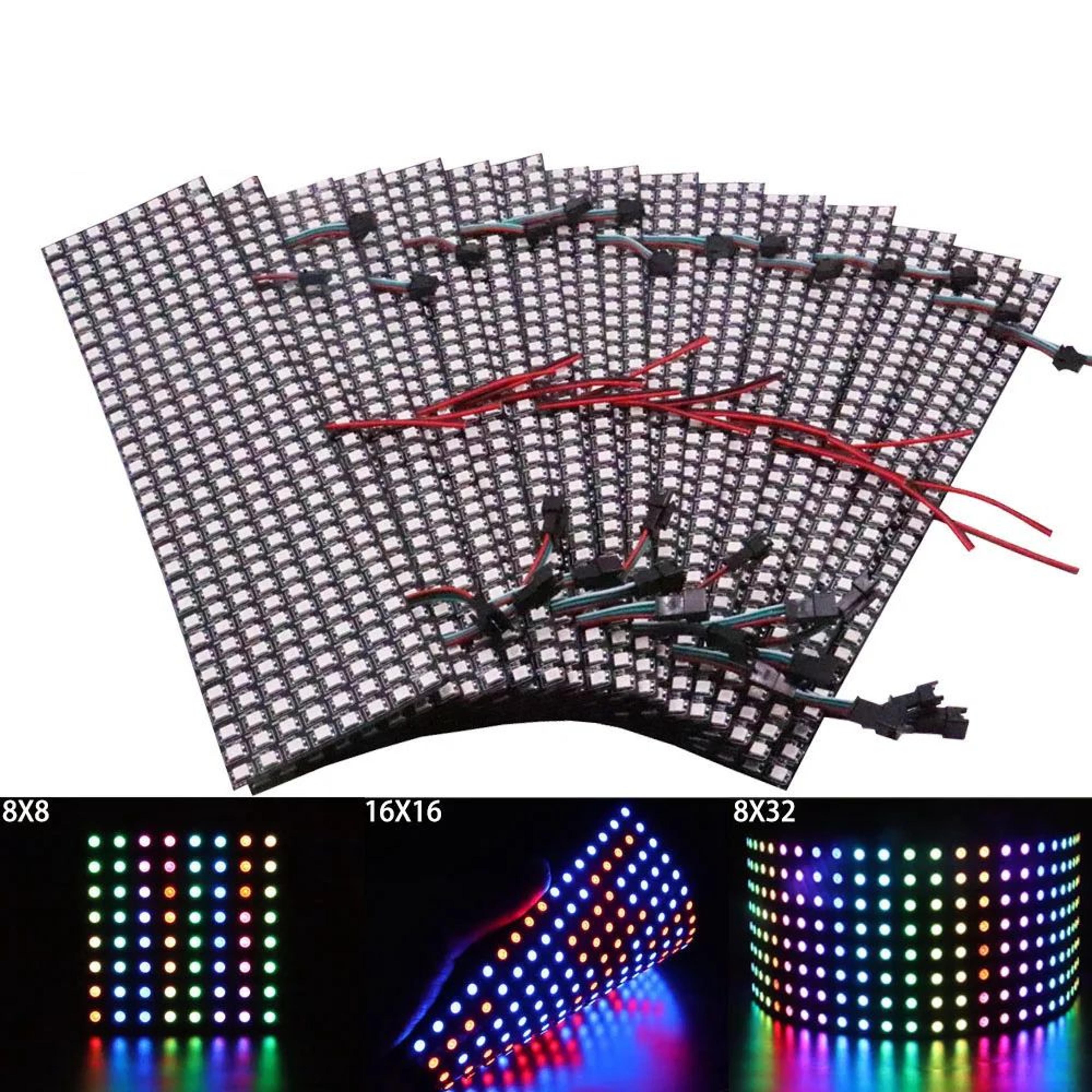 ws2812b flexible rgb pixel matrix panel