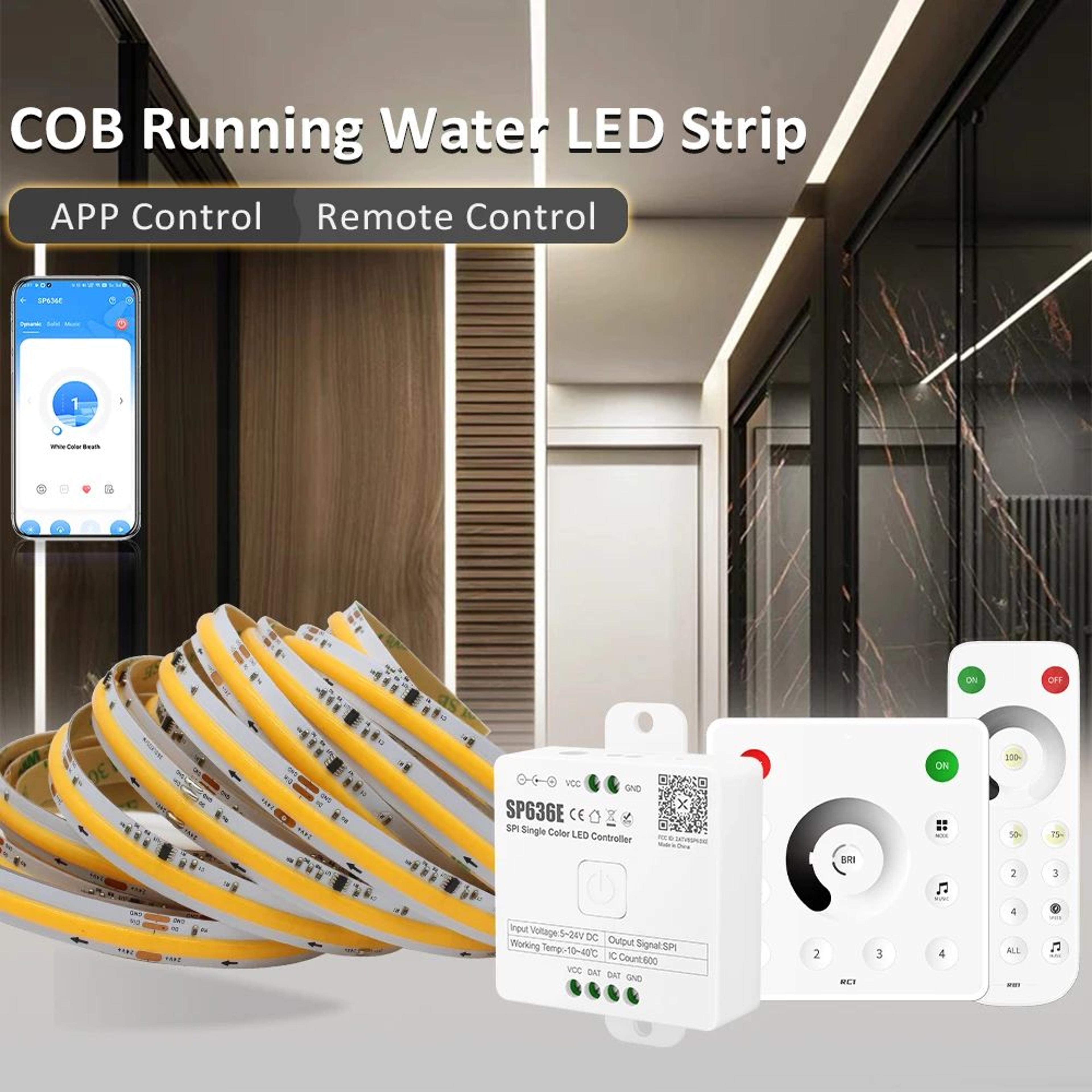 ws2811 running water cob led strip