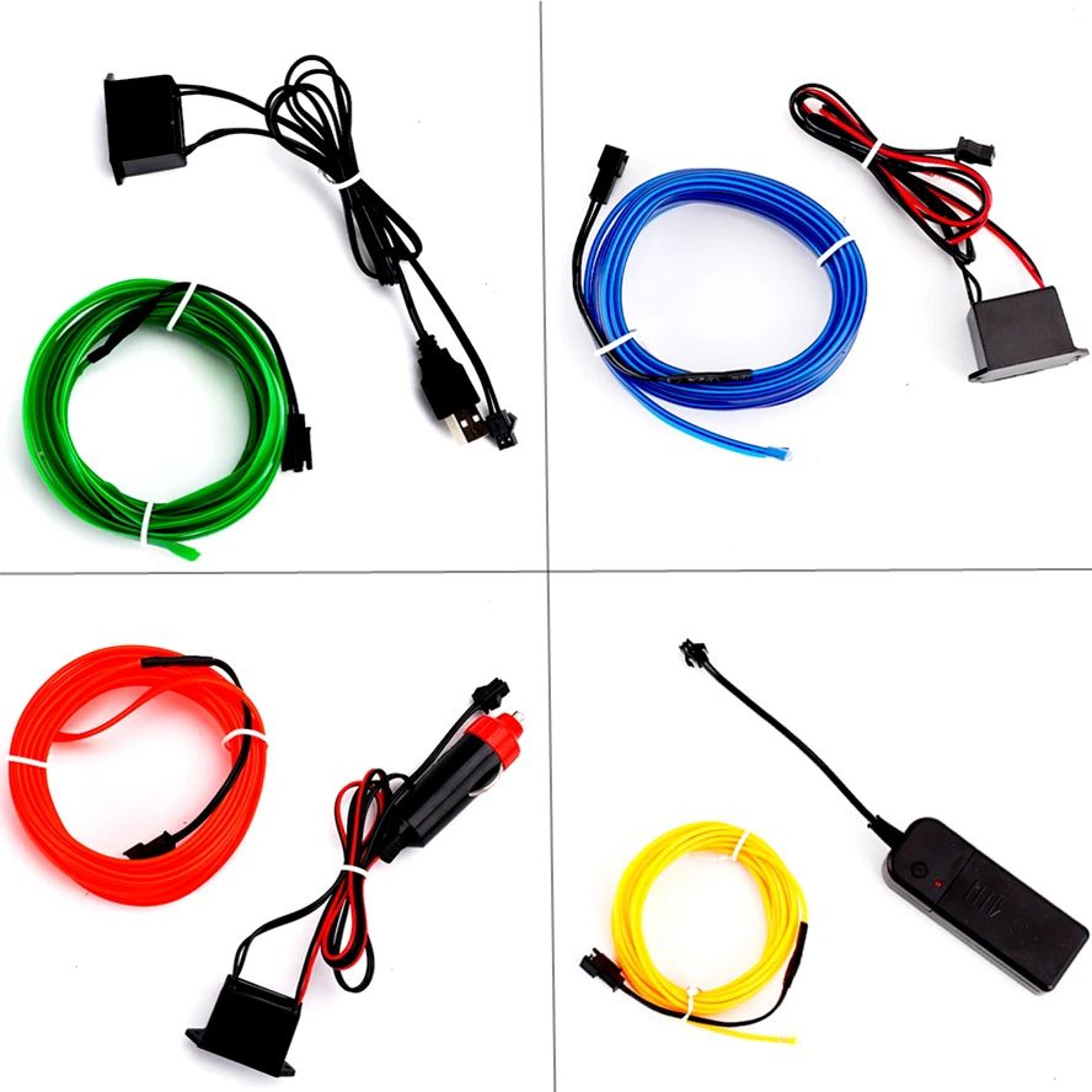 flexglow neon el wire lights