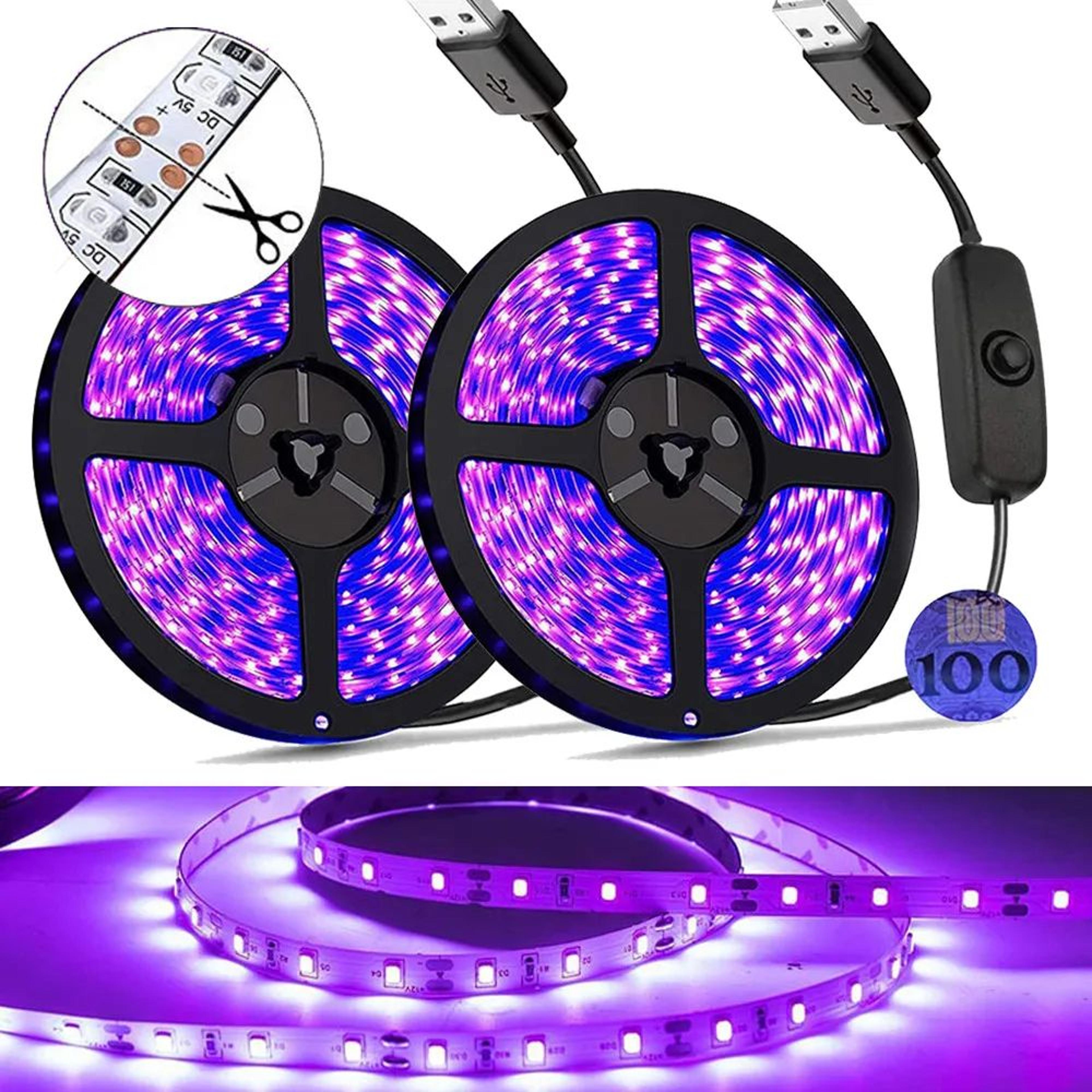 ultraglow usb uv blacklight led strip