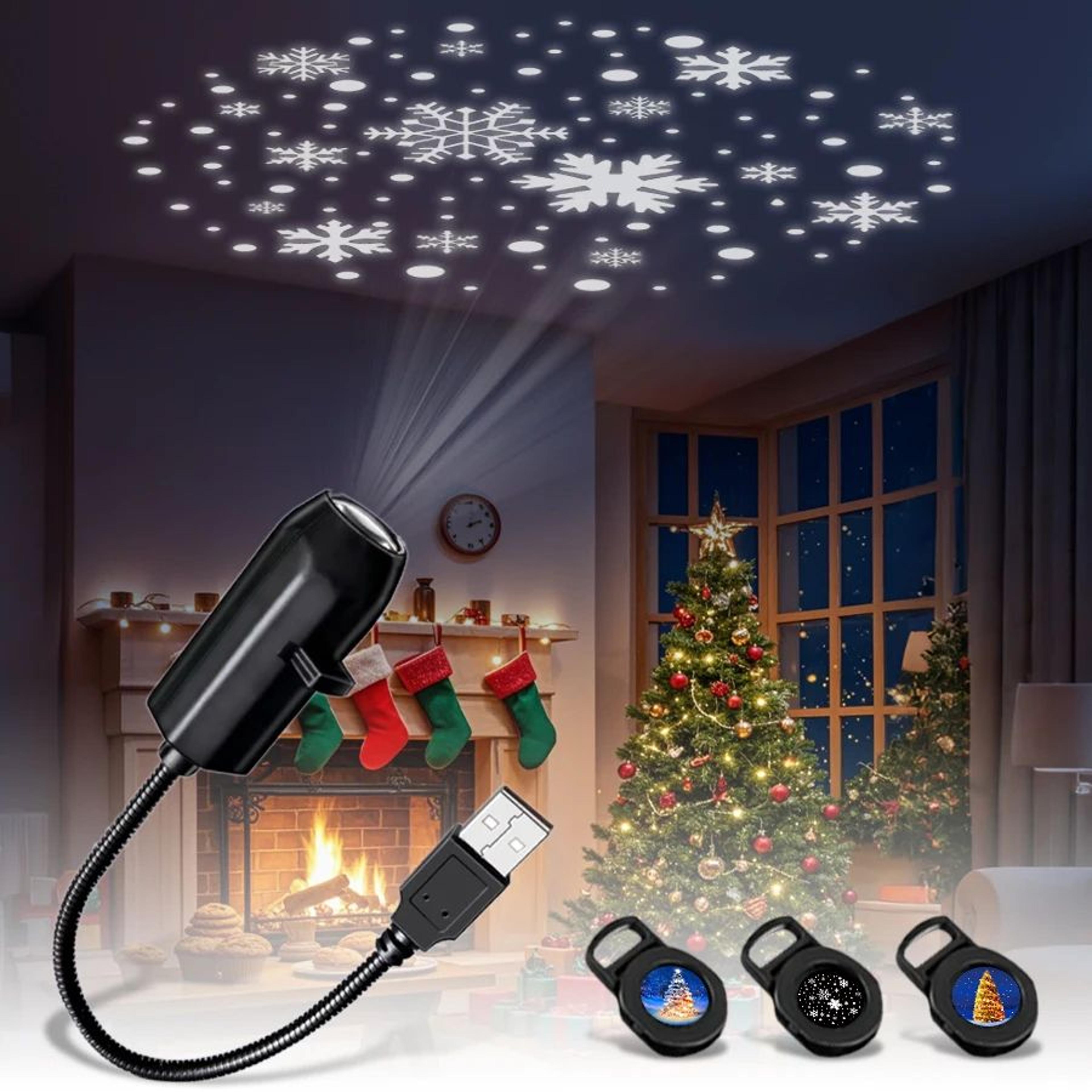 lumicast usb holiday projector night light