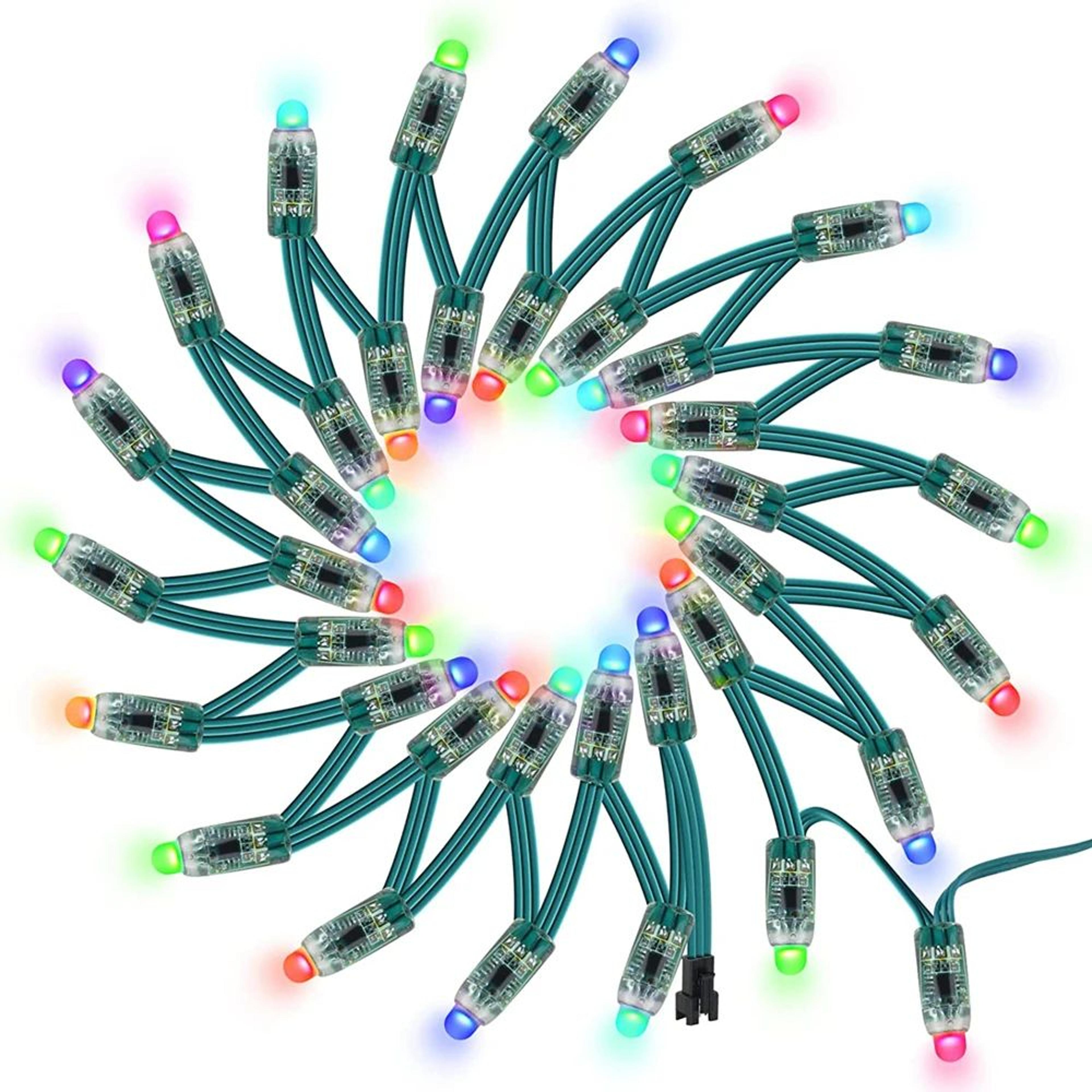 pixelglow ws2811 addressable led pixel string