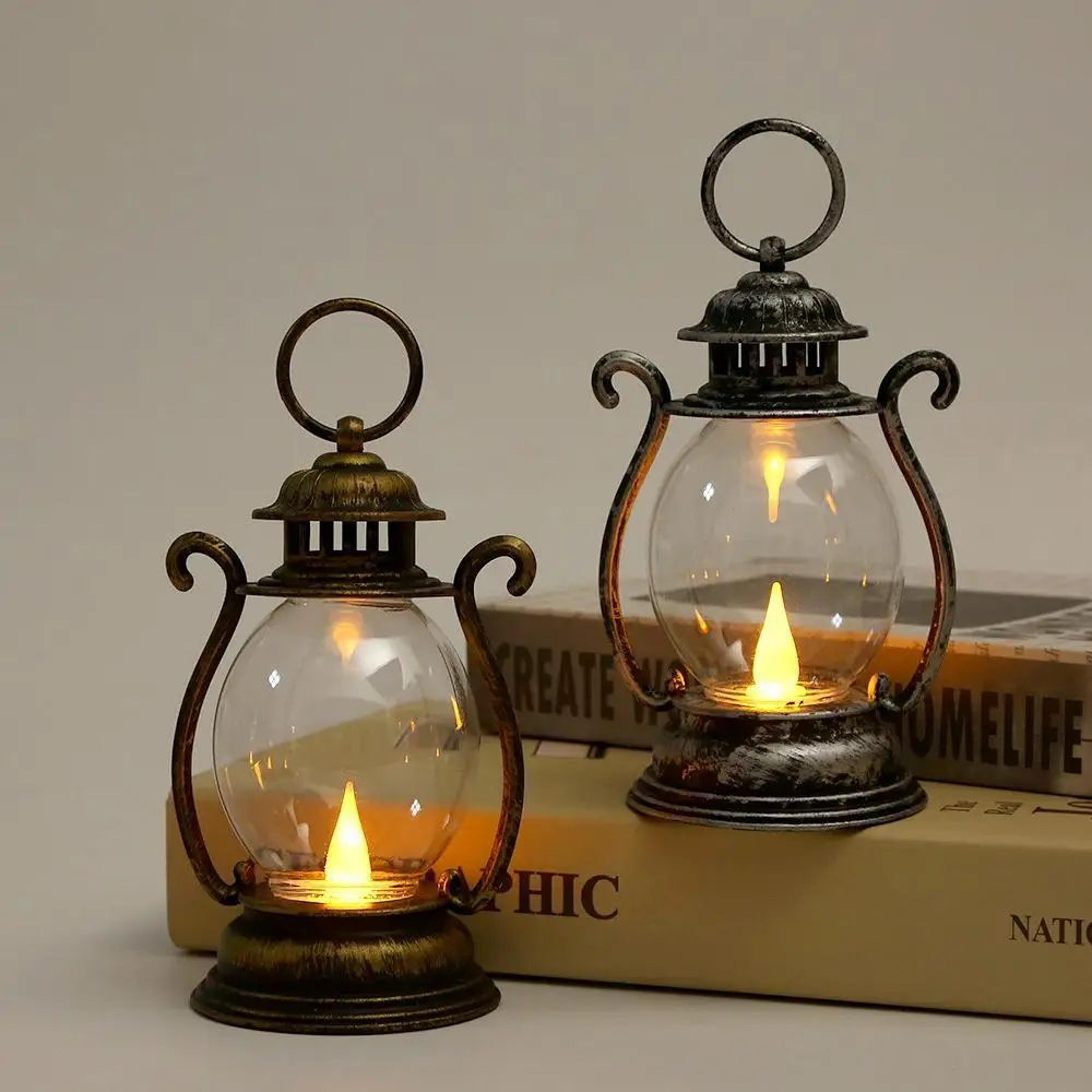heritageglow portable retro led table lantern