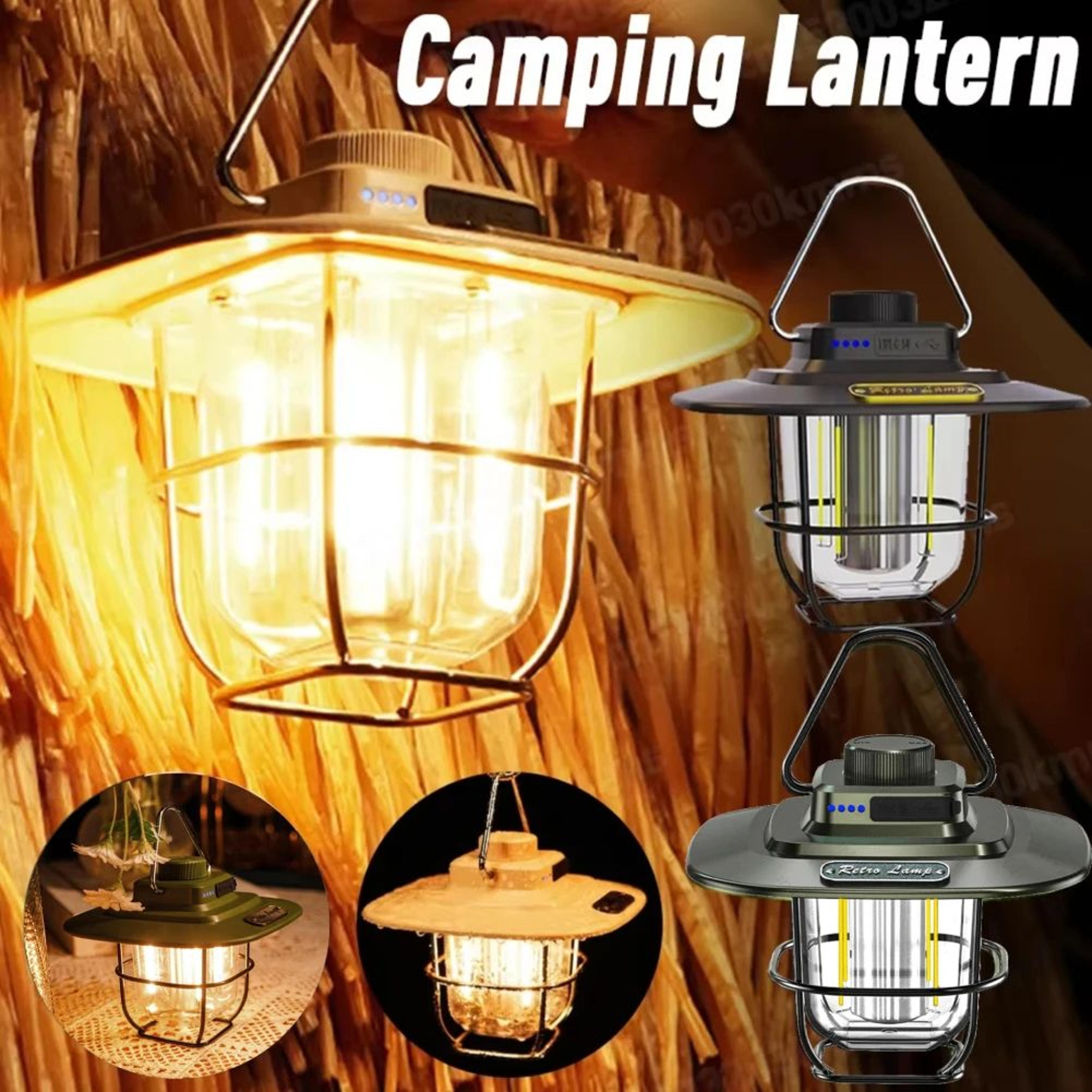 roamglow usb rechargeable retro camping lantern