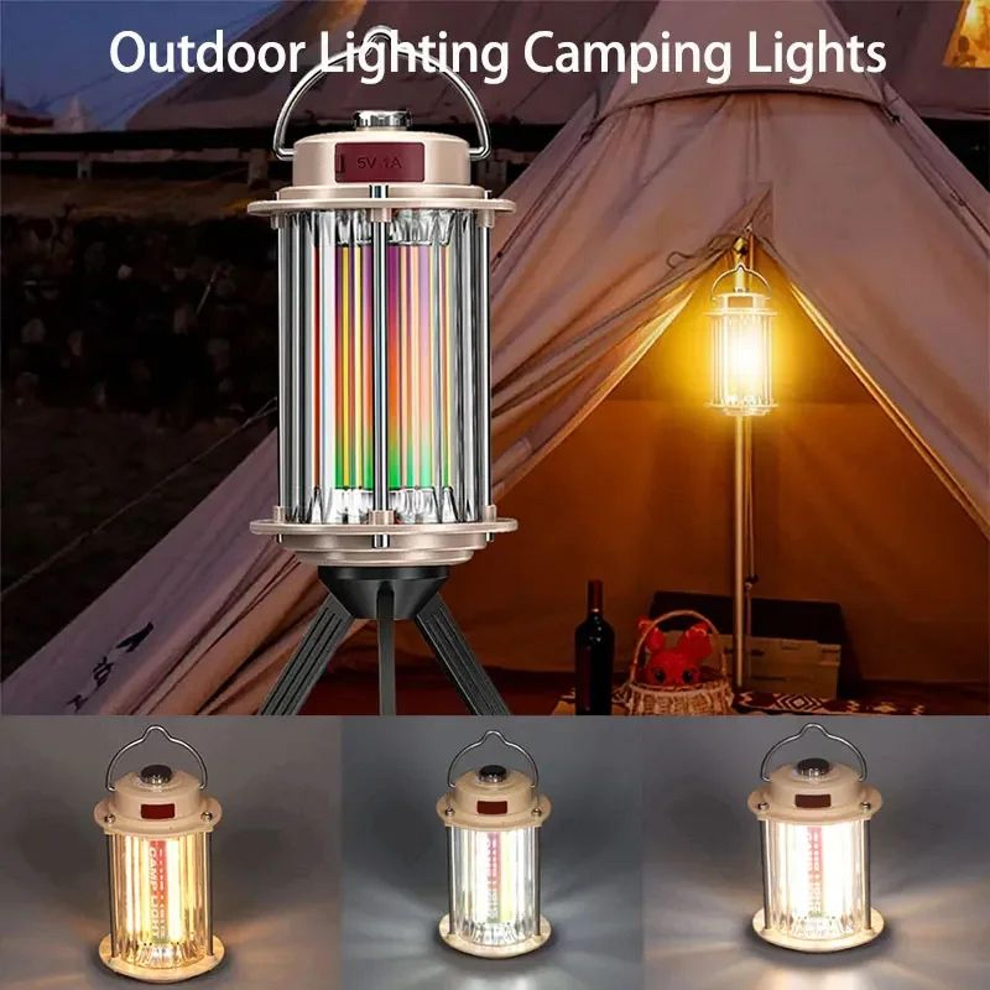 triglow rechargeable tripod camping lantern