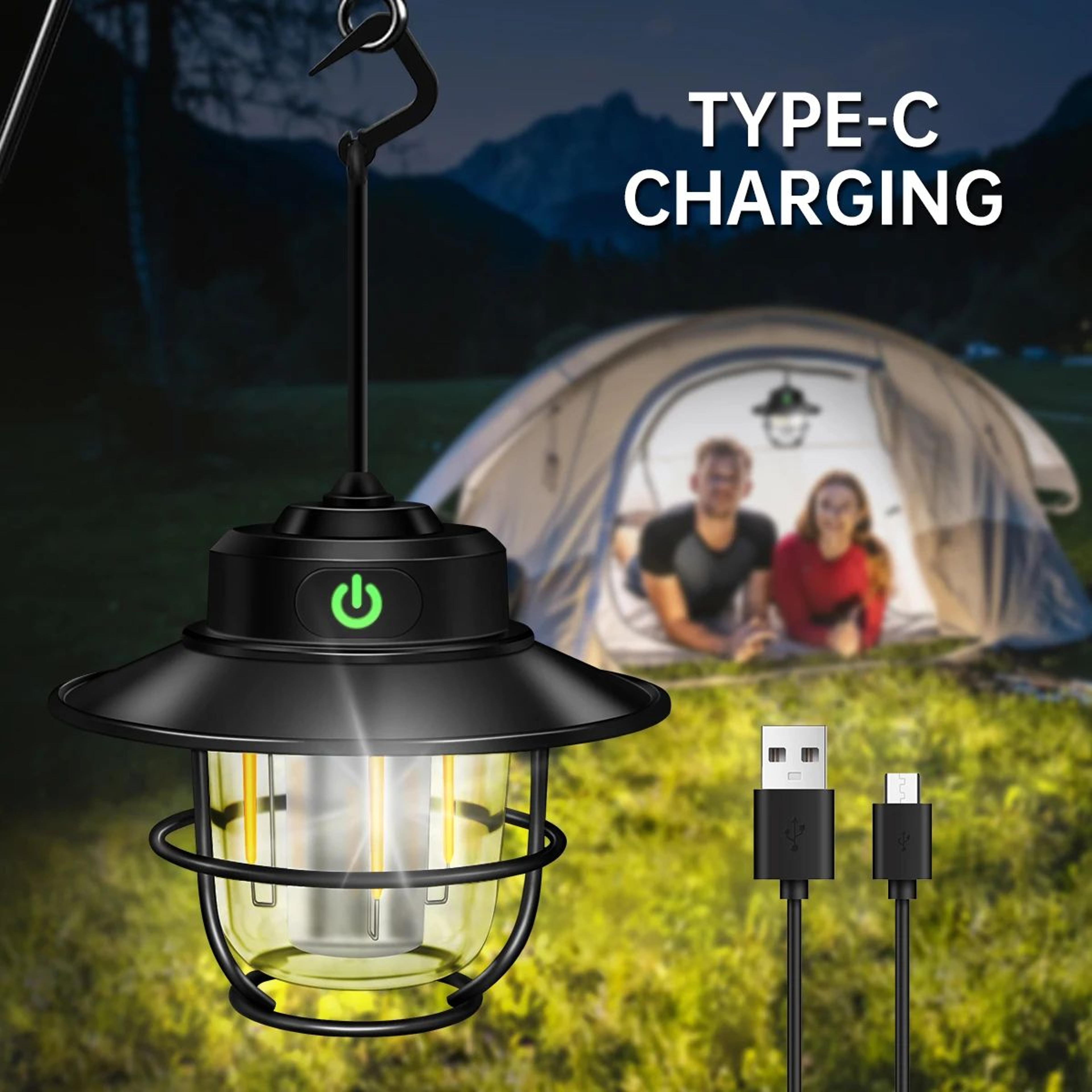 lumacamp 4 mode rechargeable dimmable camping lantern