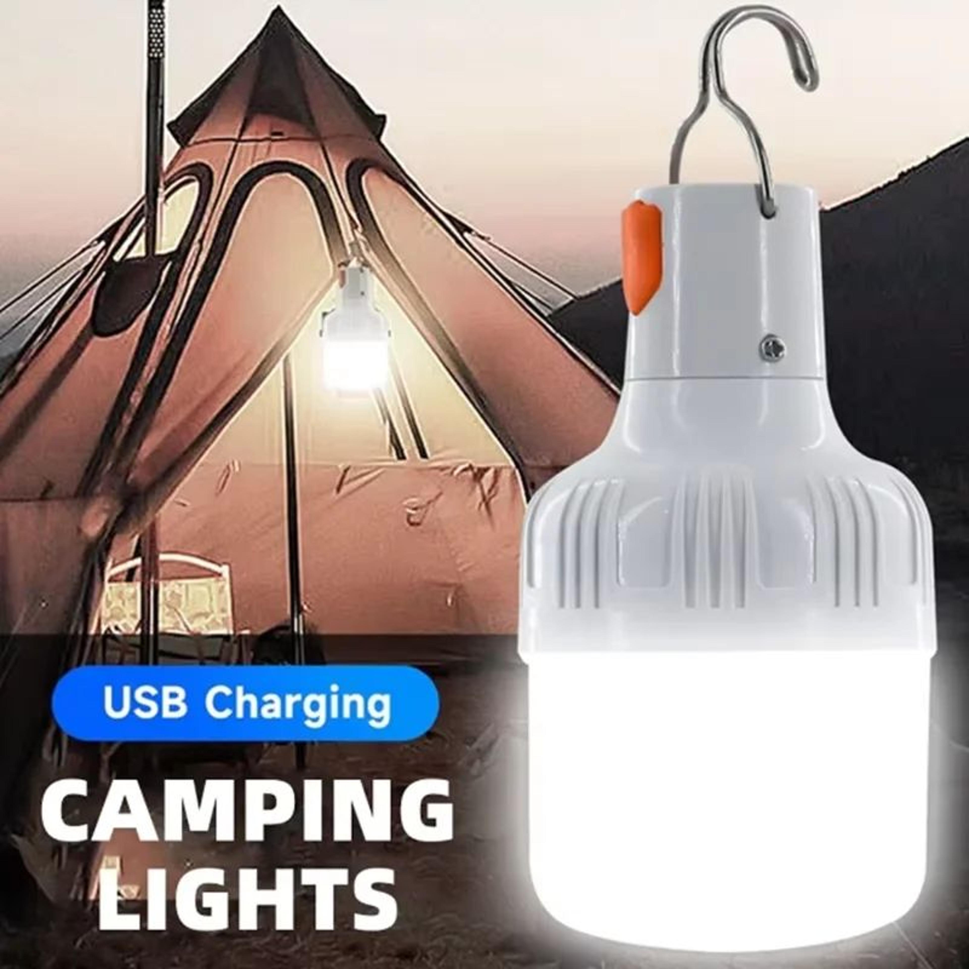 brighttrail usb rechargeable hanging camping bulb