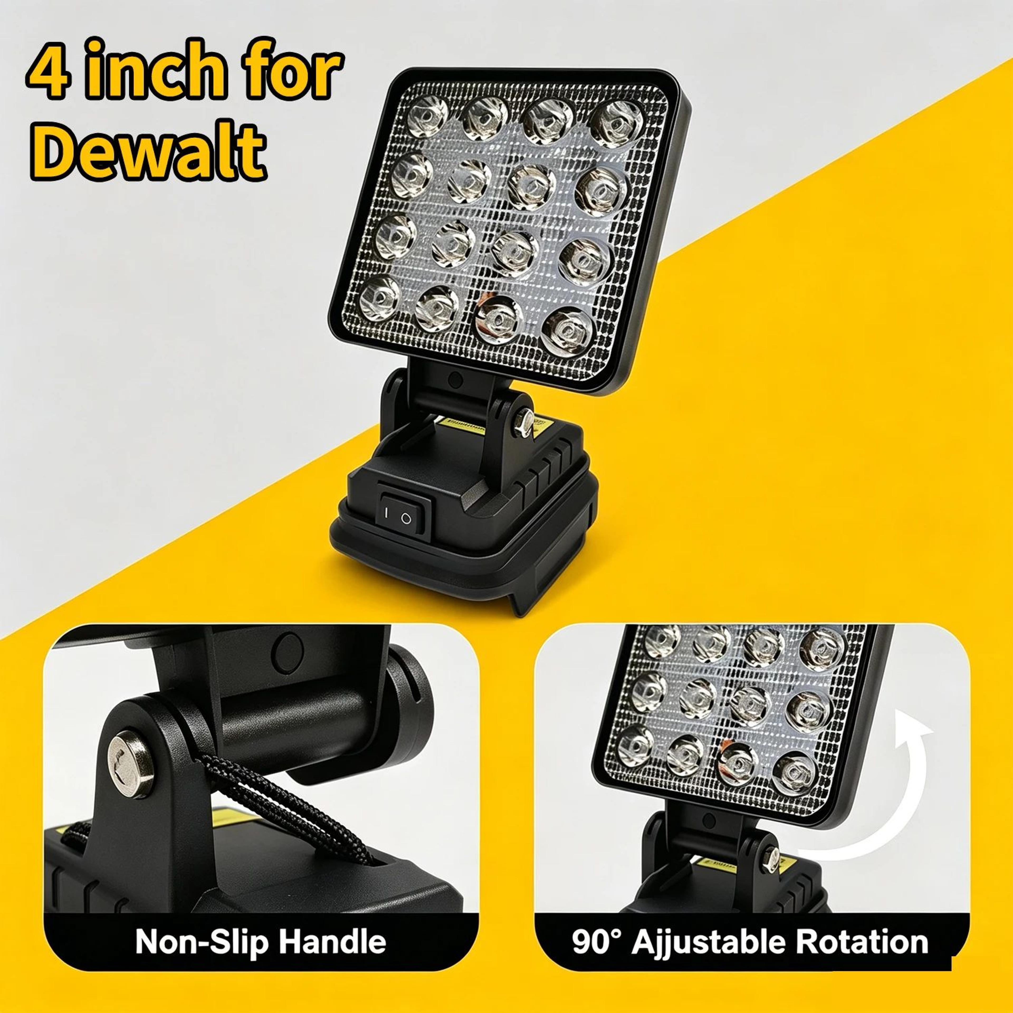 beamforce cordless led spotlight for dewalt 18v battery