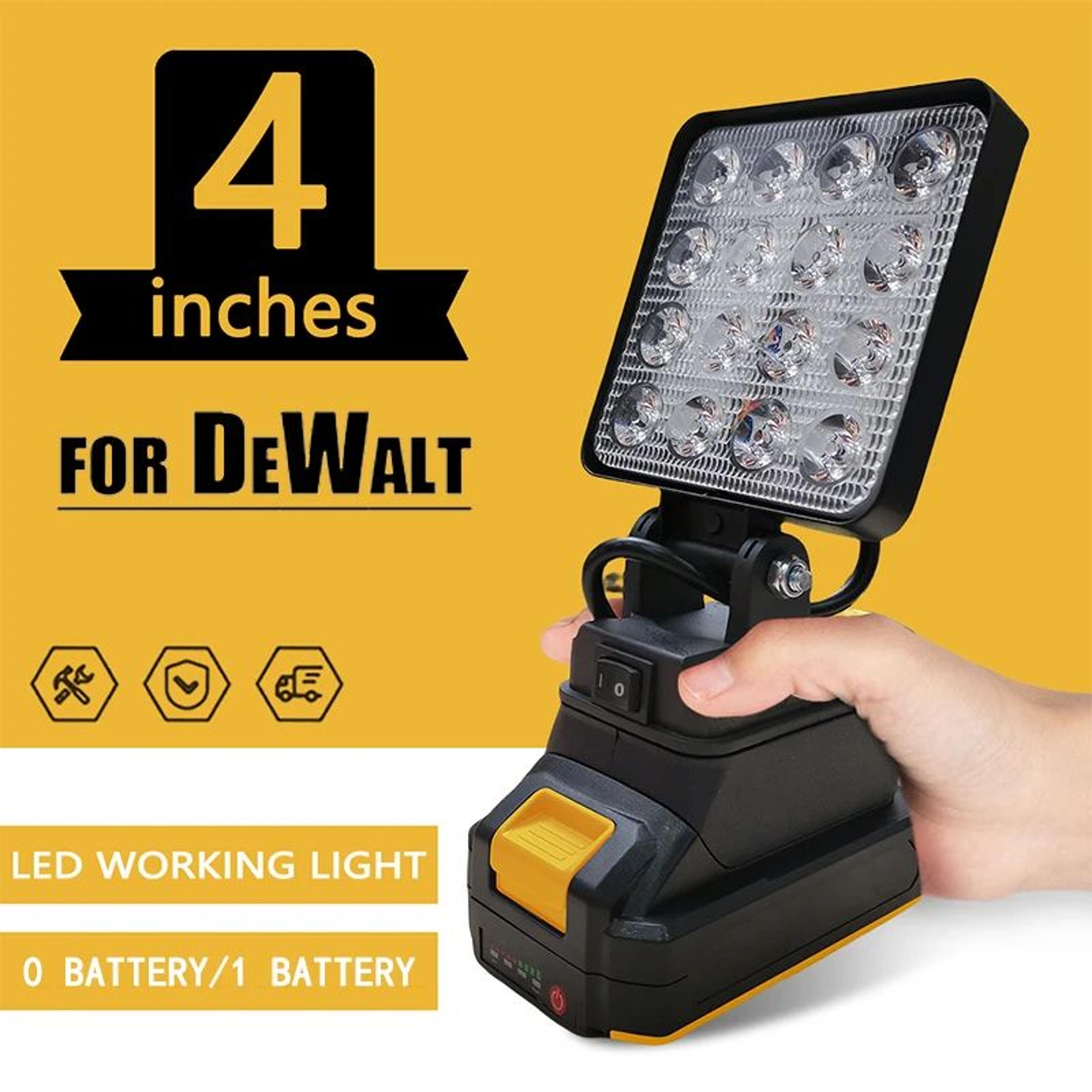 4 inch dewalt compatible cordless spotlight