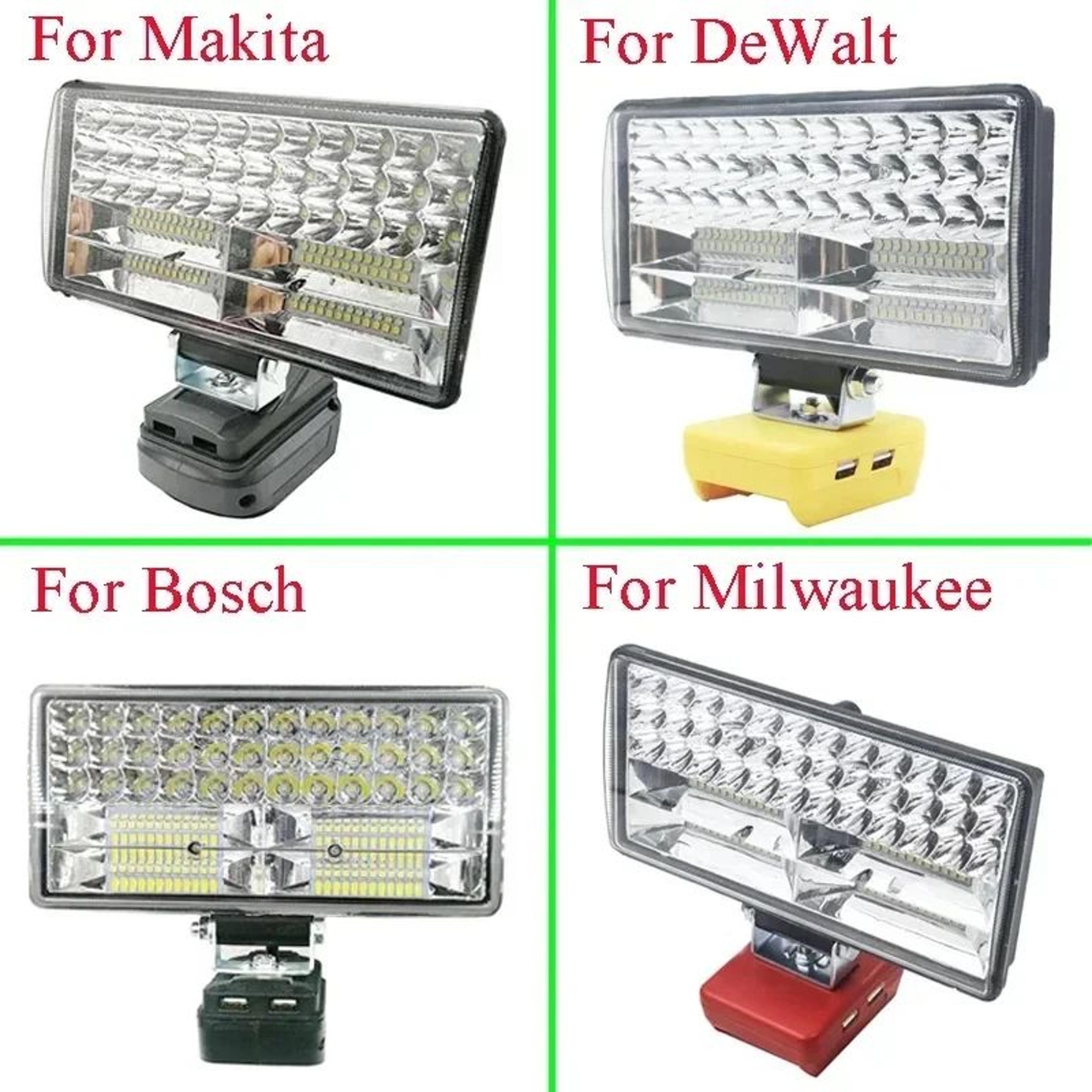 8 inch multi battery cordless led spotlight