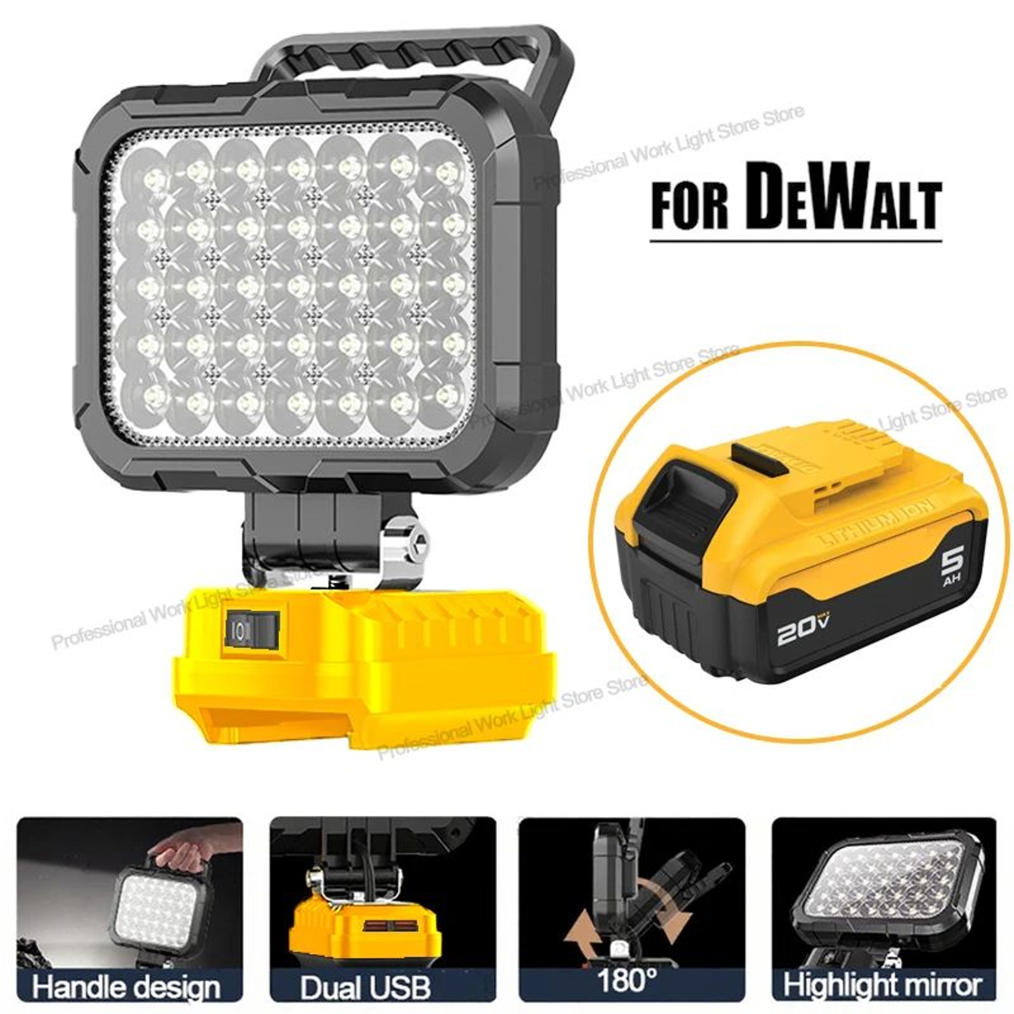 5400lm dewalt compatible led work light