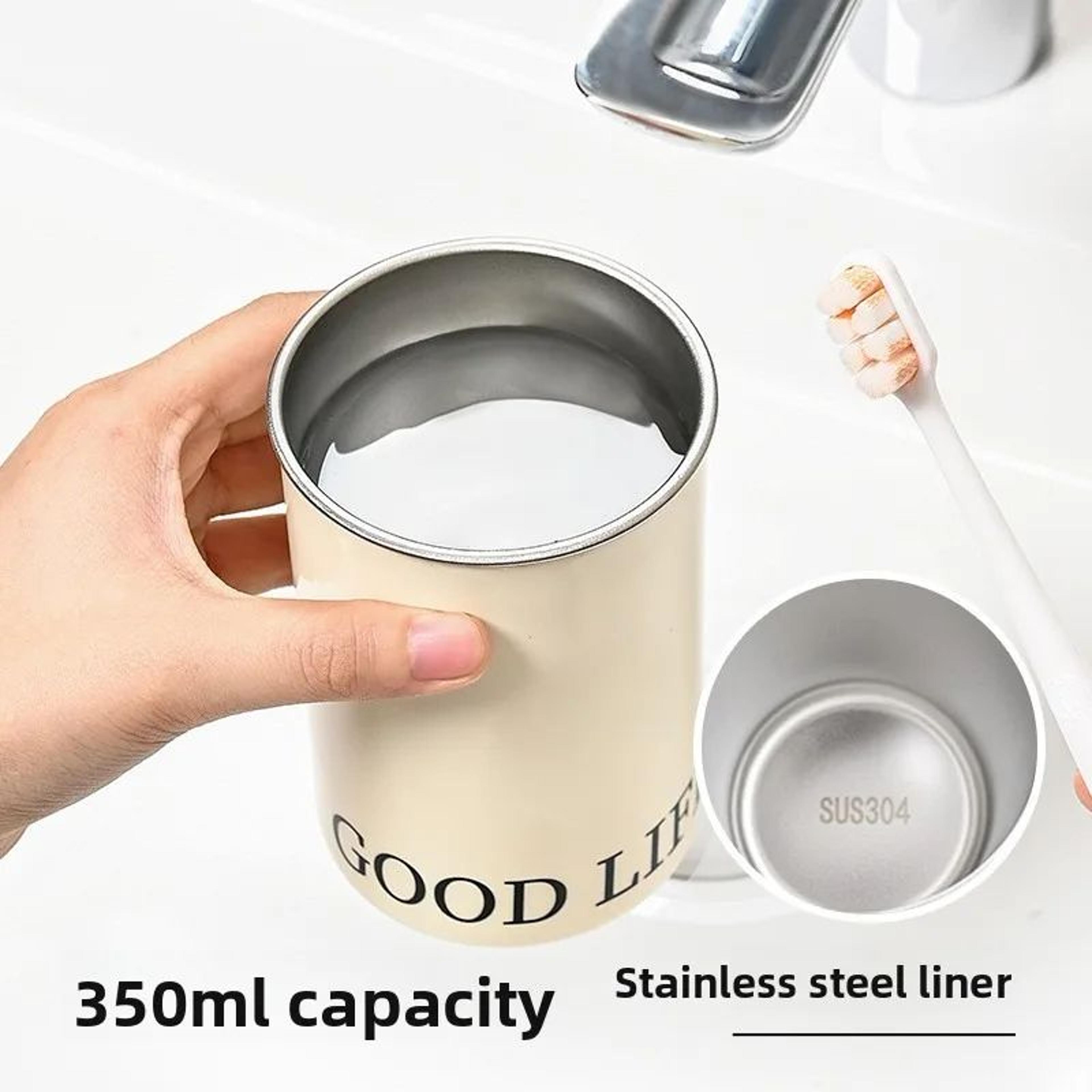 magnetic stainless steel mouthwash cup