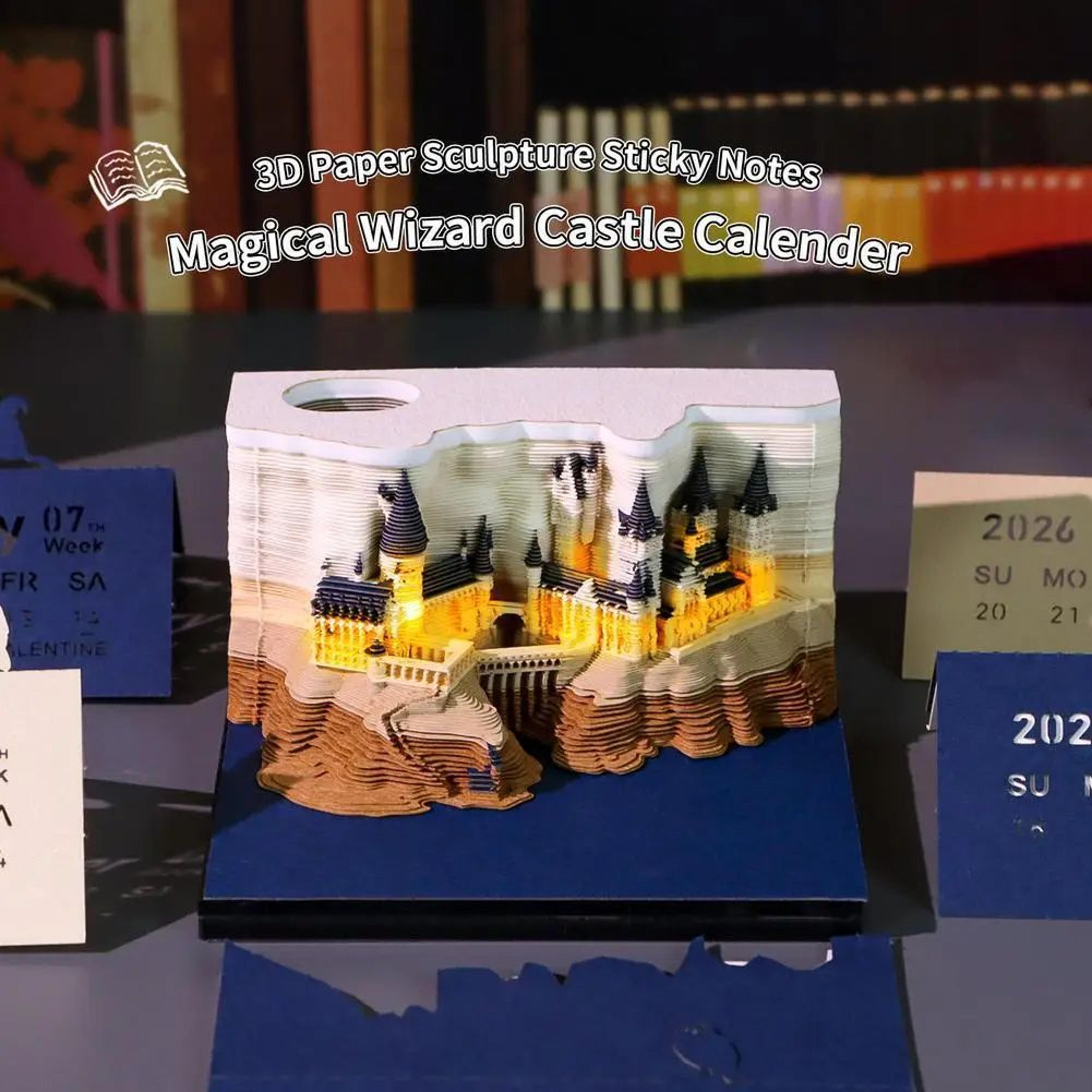 2026 treehouse 3d paper carving calendar