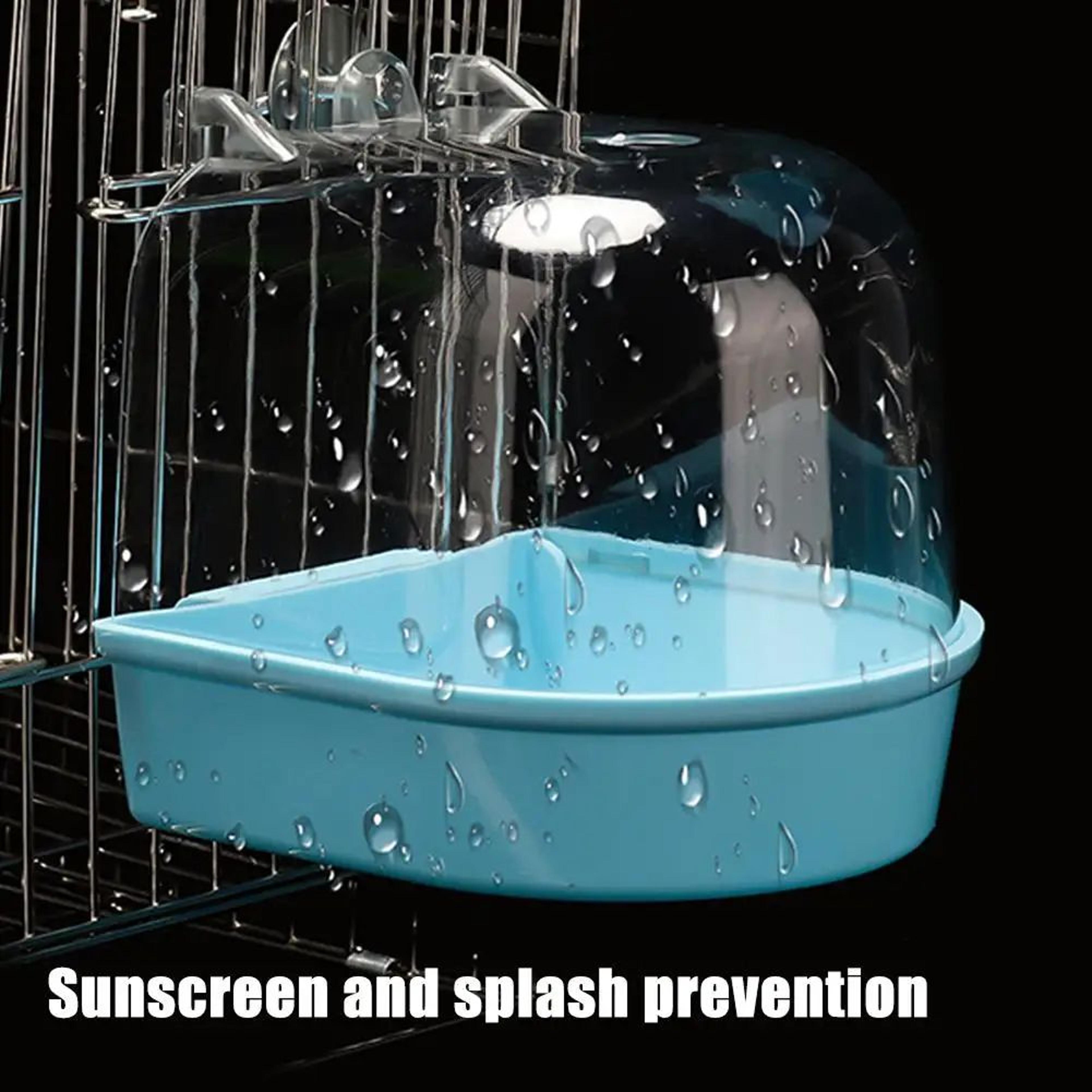 hanging bird cage bath box