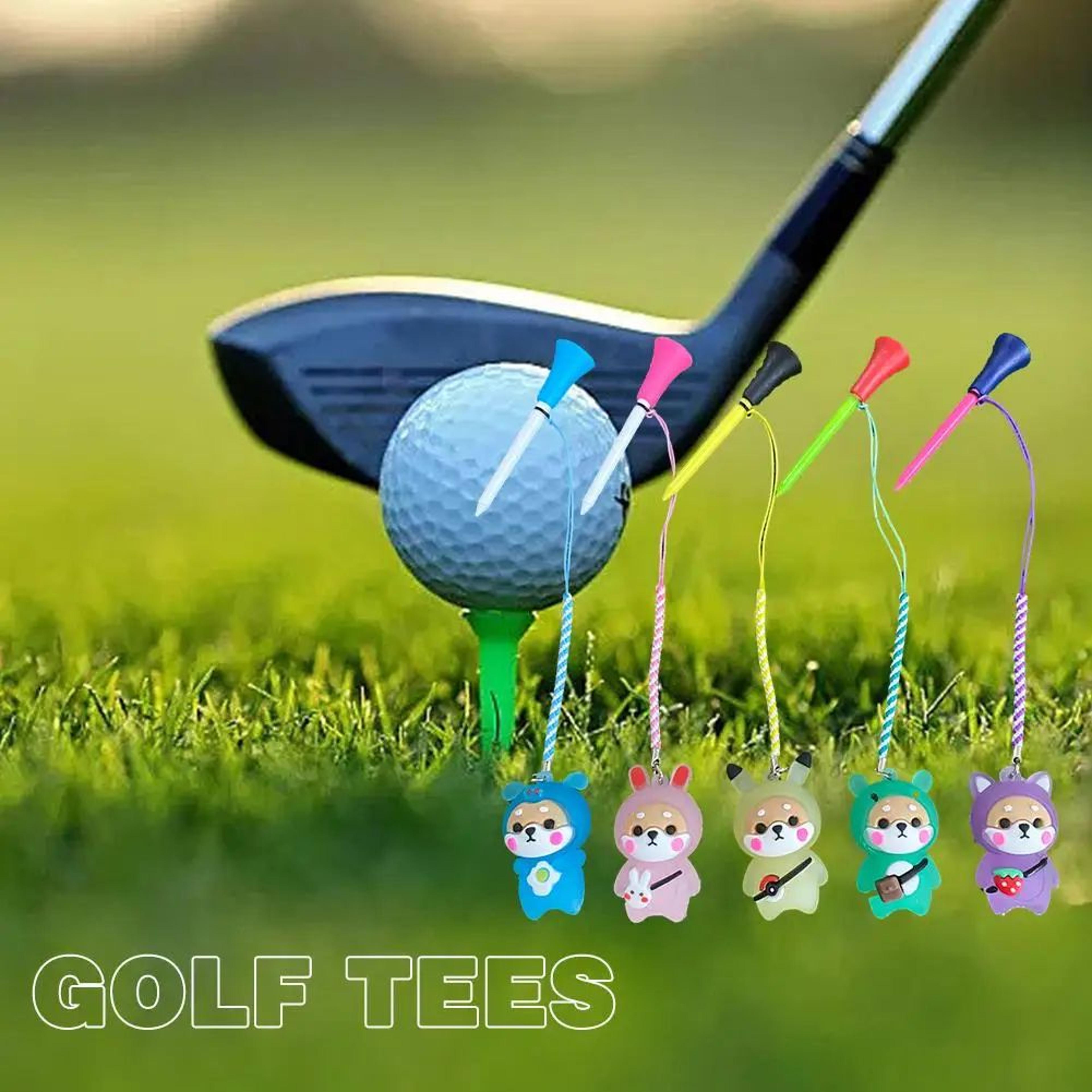 cartoon golf ball holder with light up tee