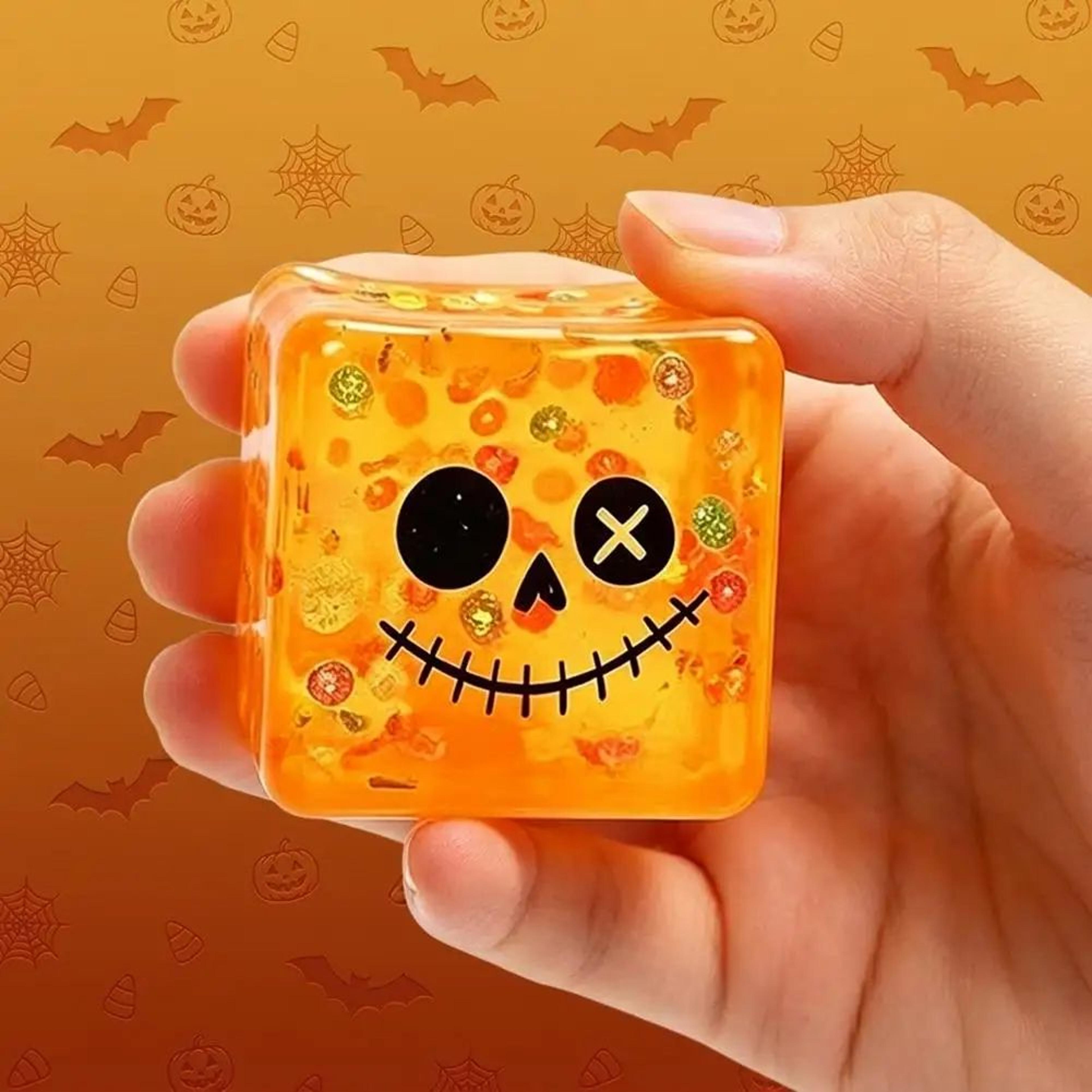 funny face ice cube squishy toy