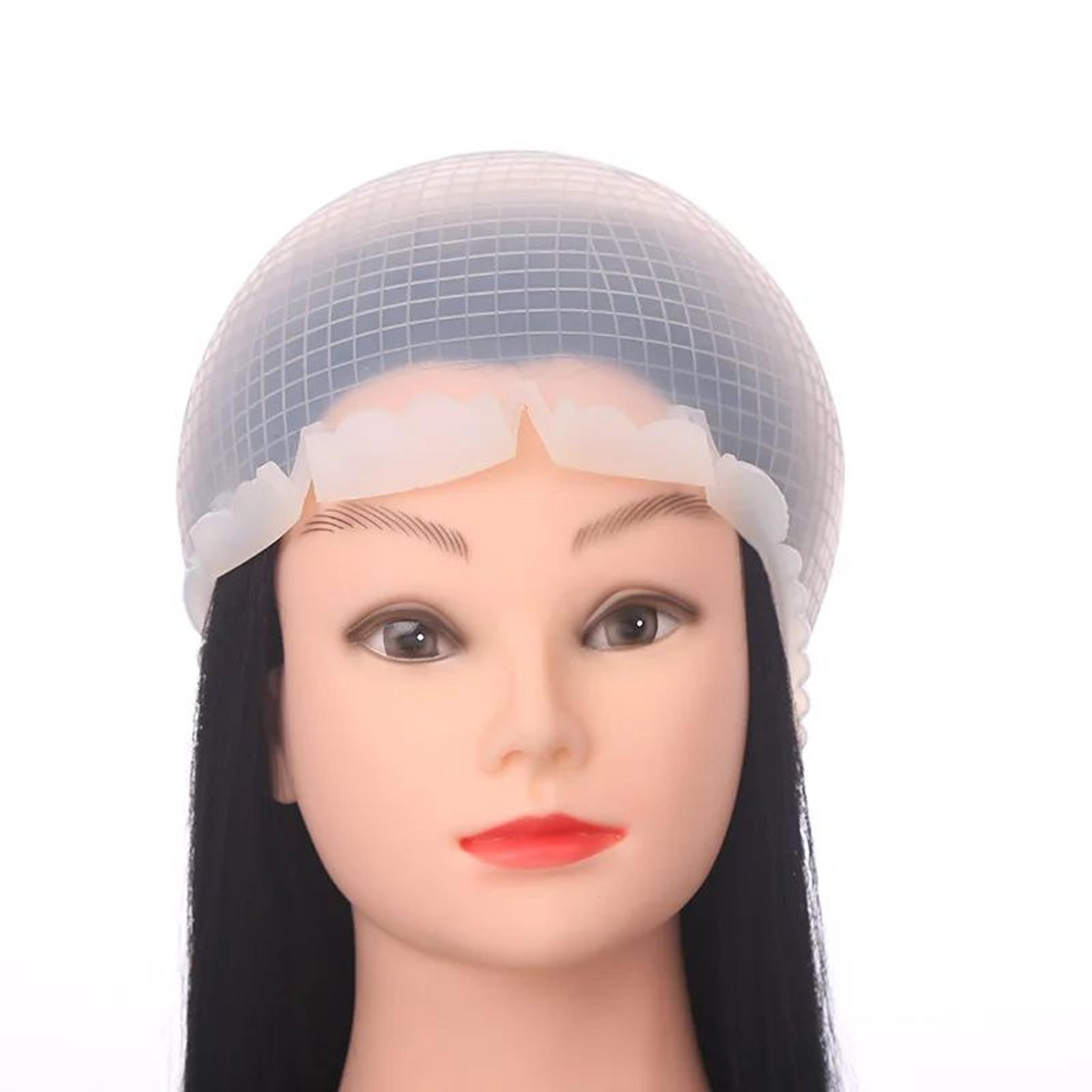 reusable silicone hair highlighting cap
