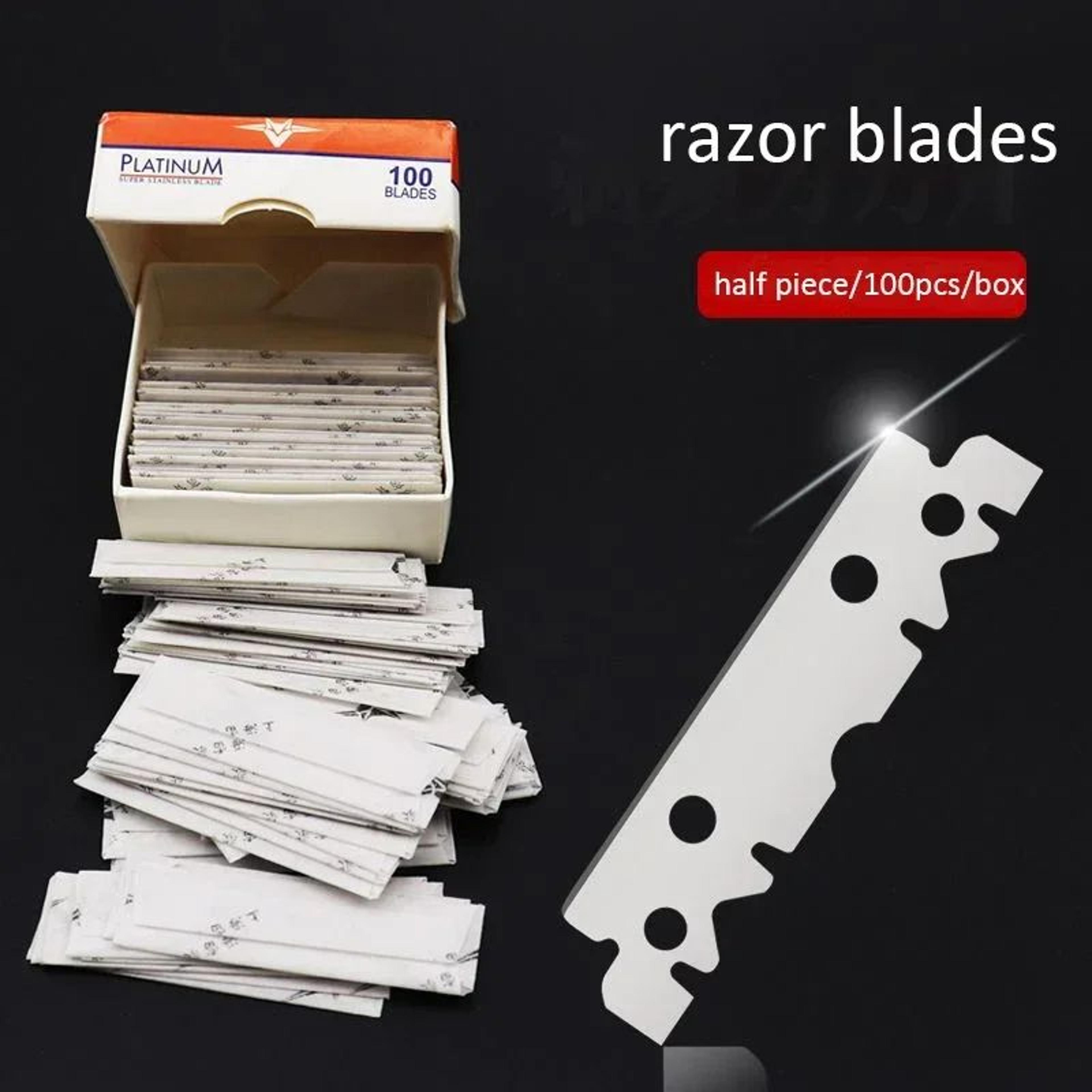 100 piece single edge stainless steel razor blades