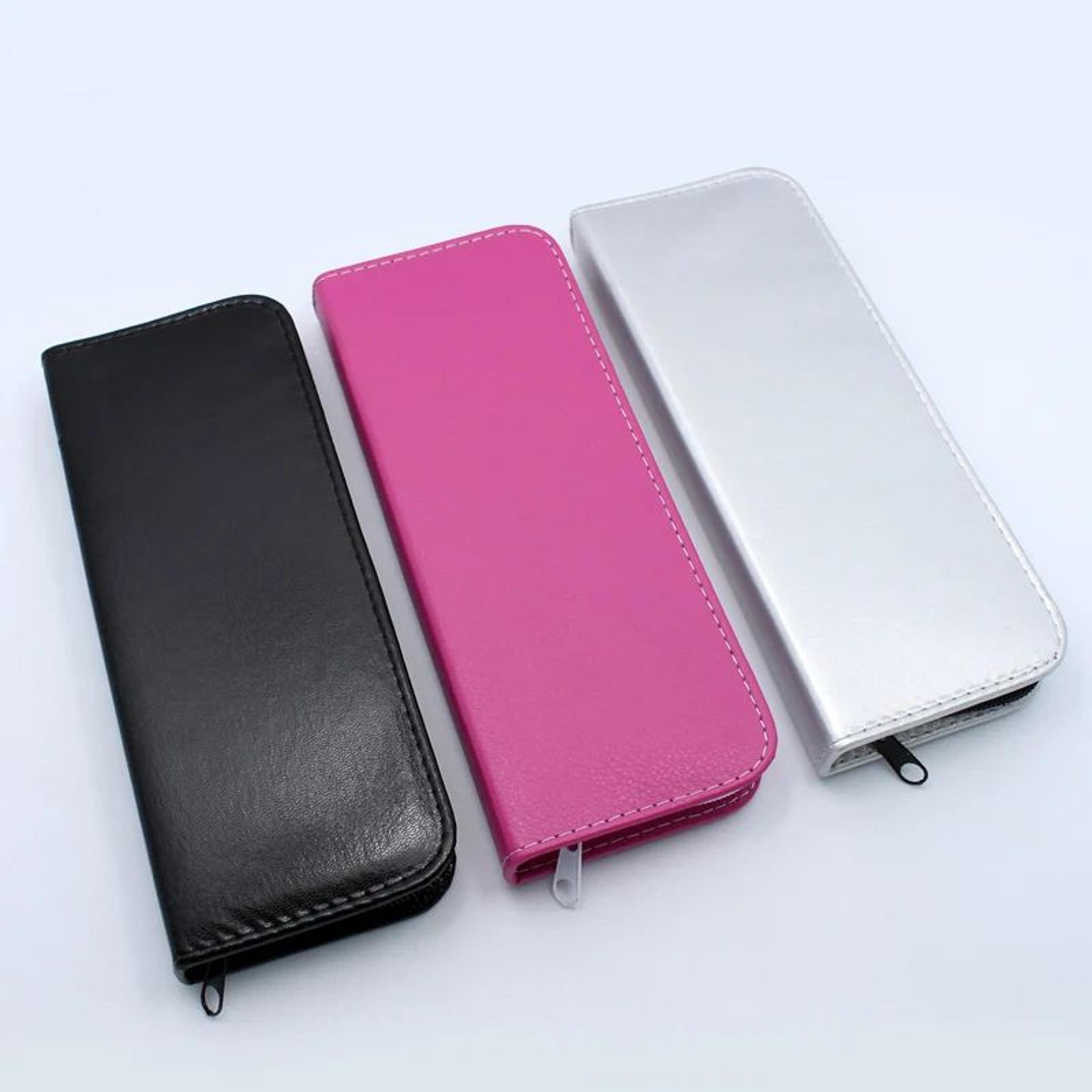 pu leather hair scissors storage case