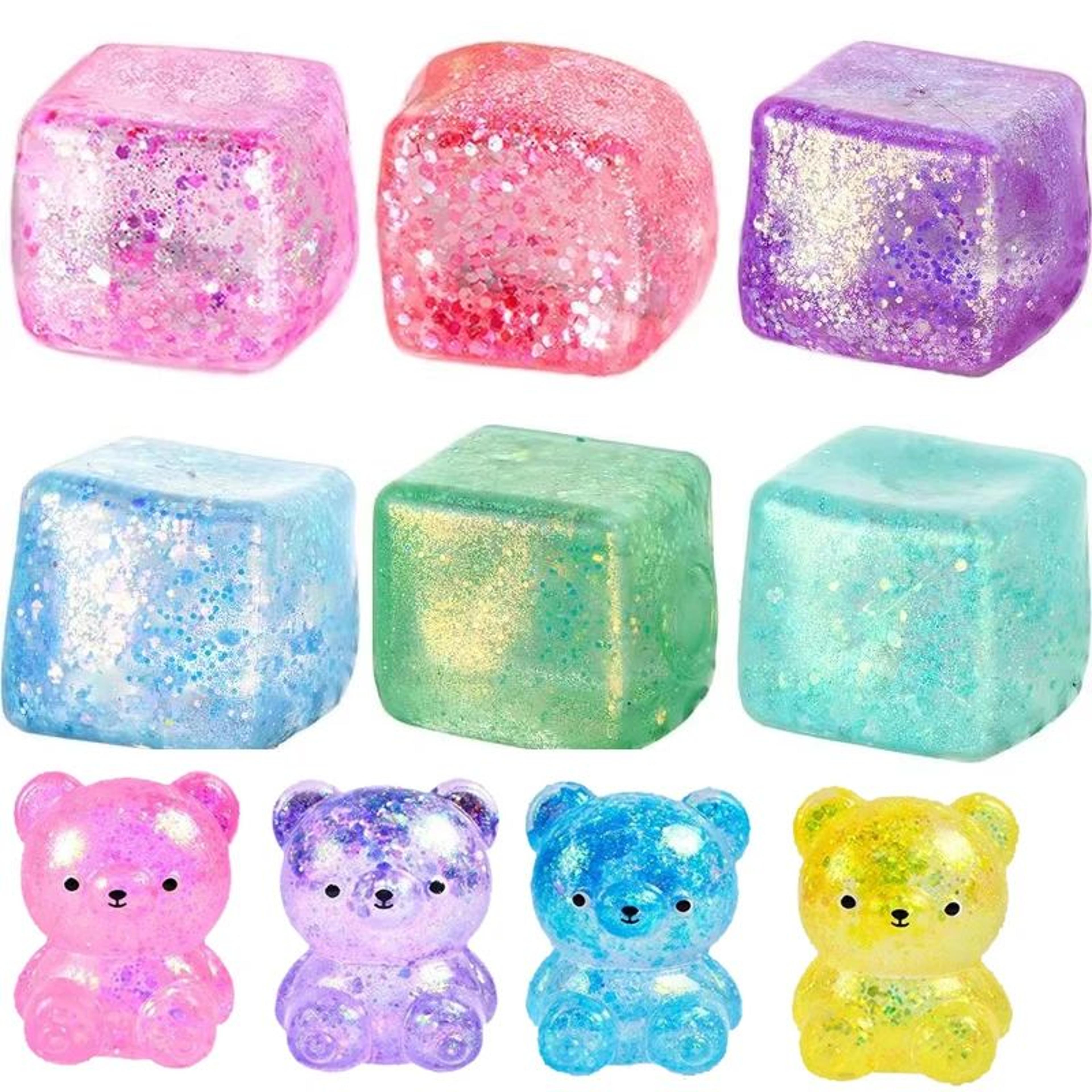 slow rebound colorful cube squeeze toy