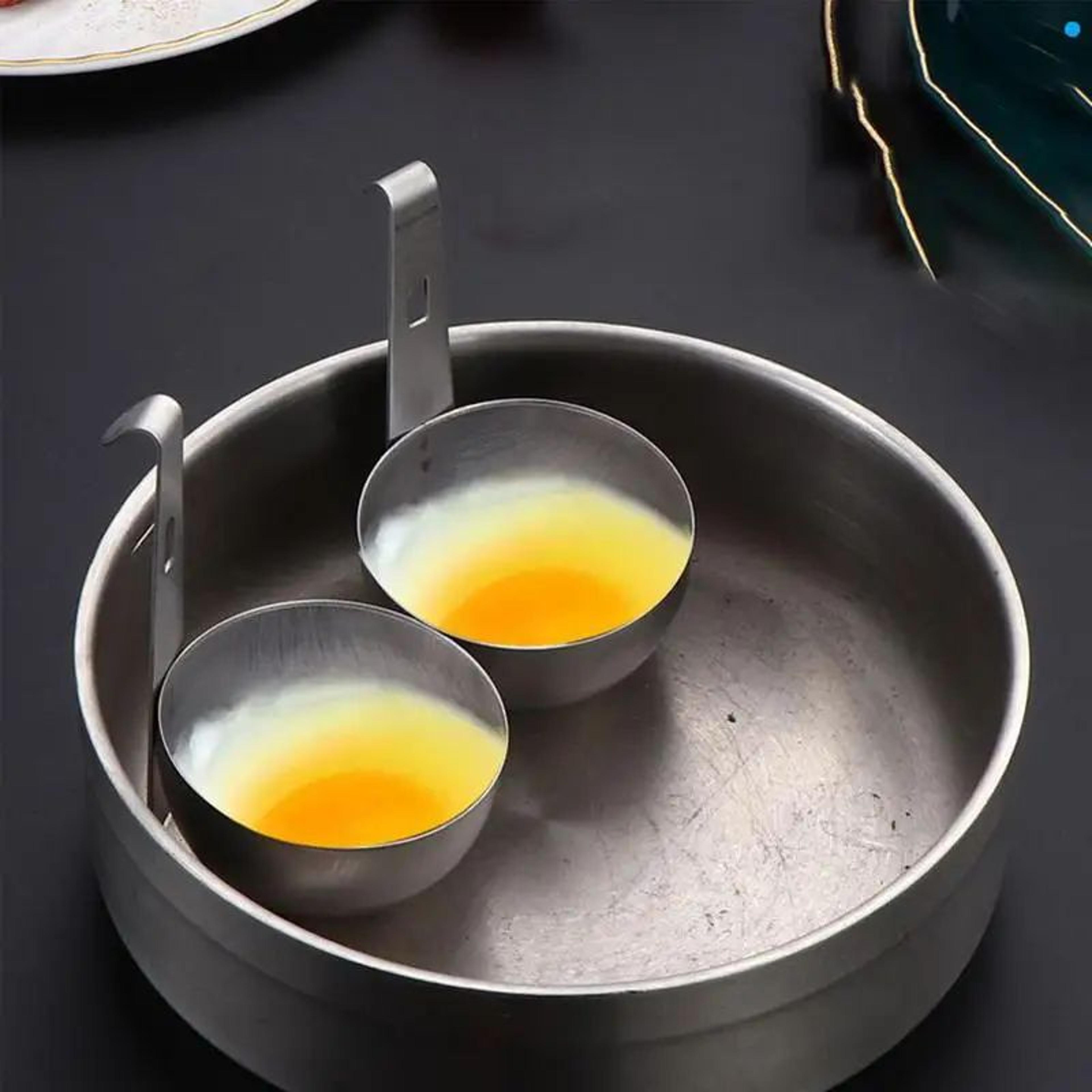 stainless steel egg poacher cup
