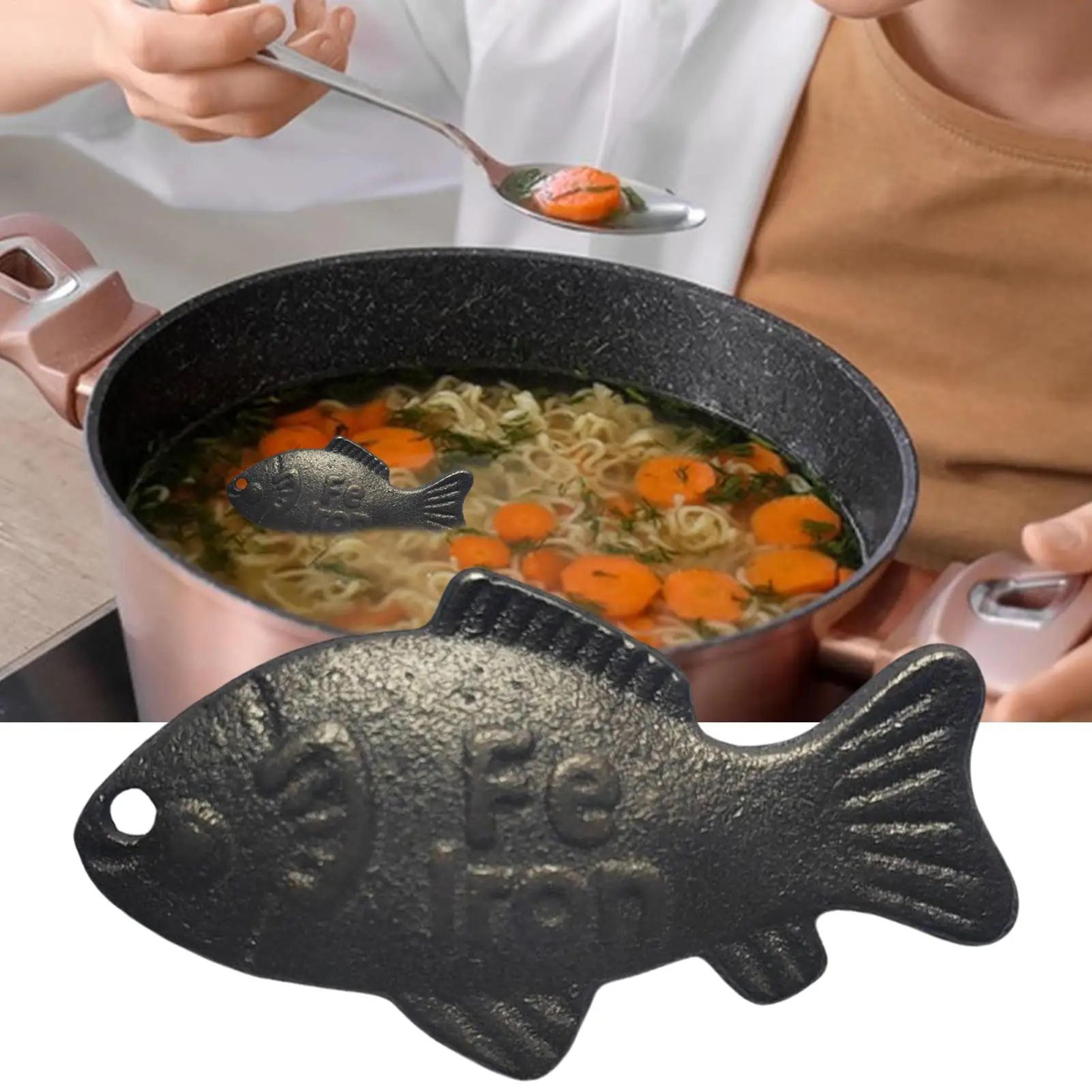 2 piece reusable iron fish cooking tool