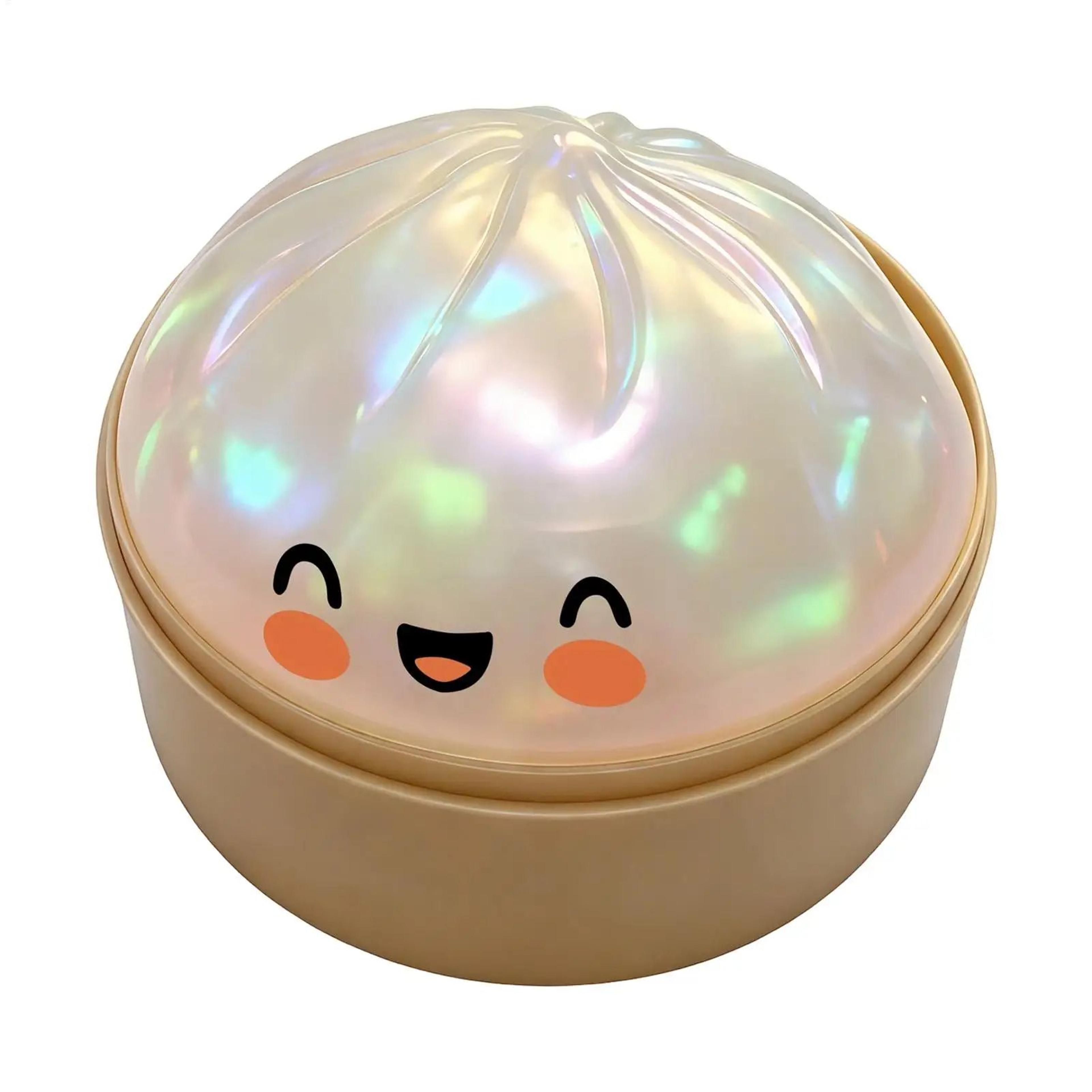 glitter rainbow dumpling squeeze toy