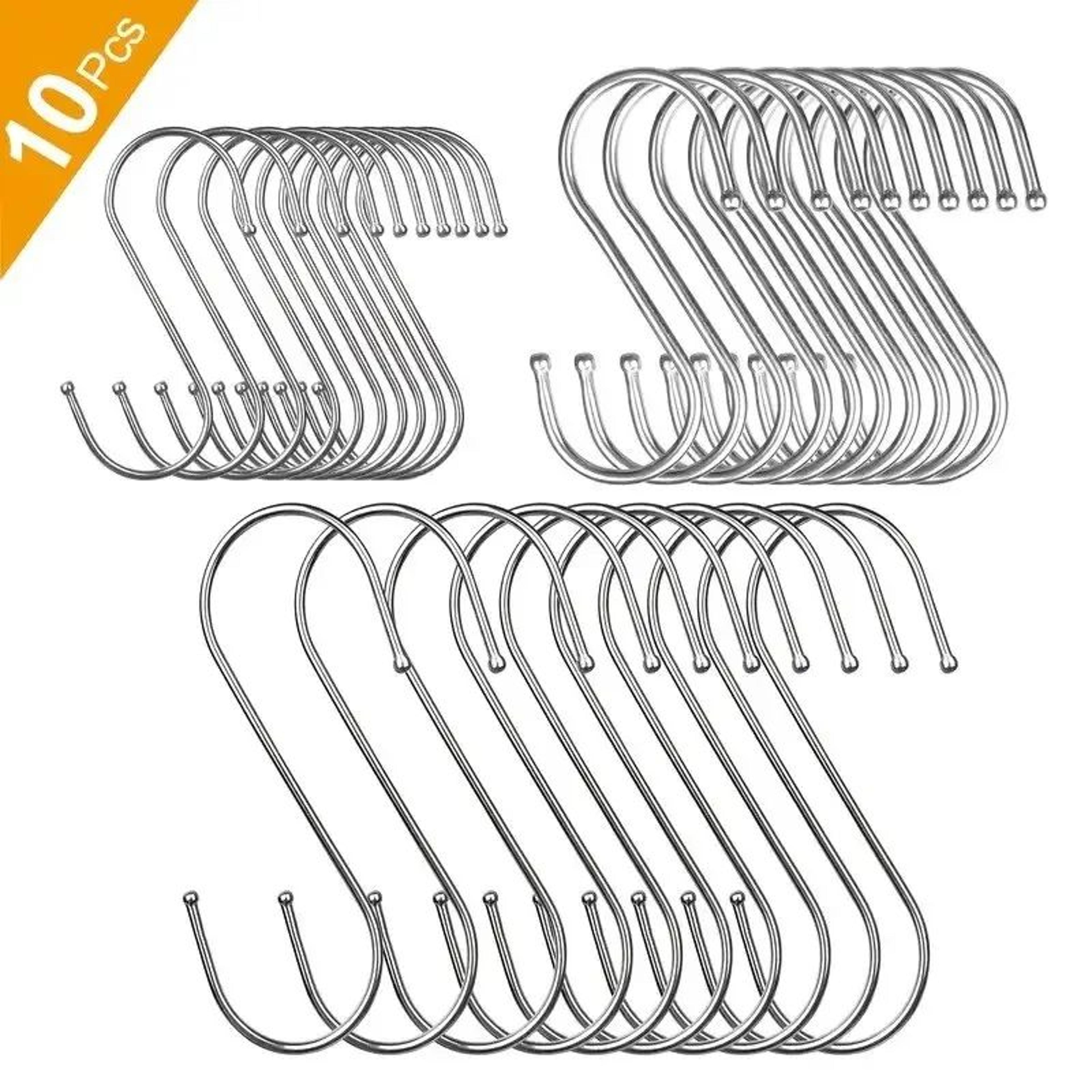 10 piece stainless steel s hooks