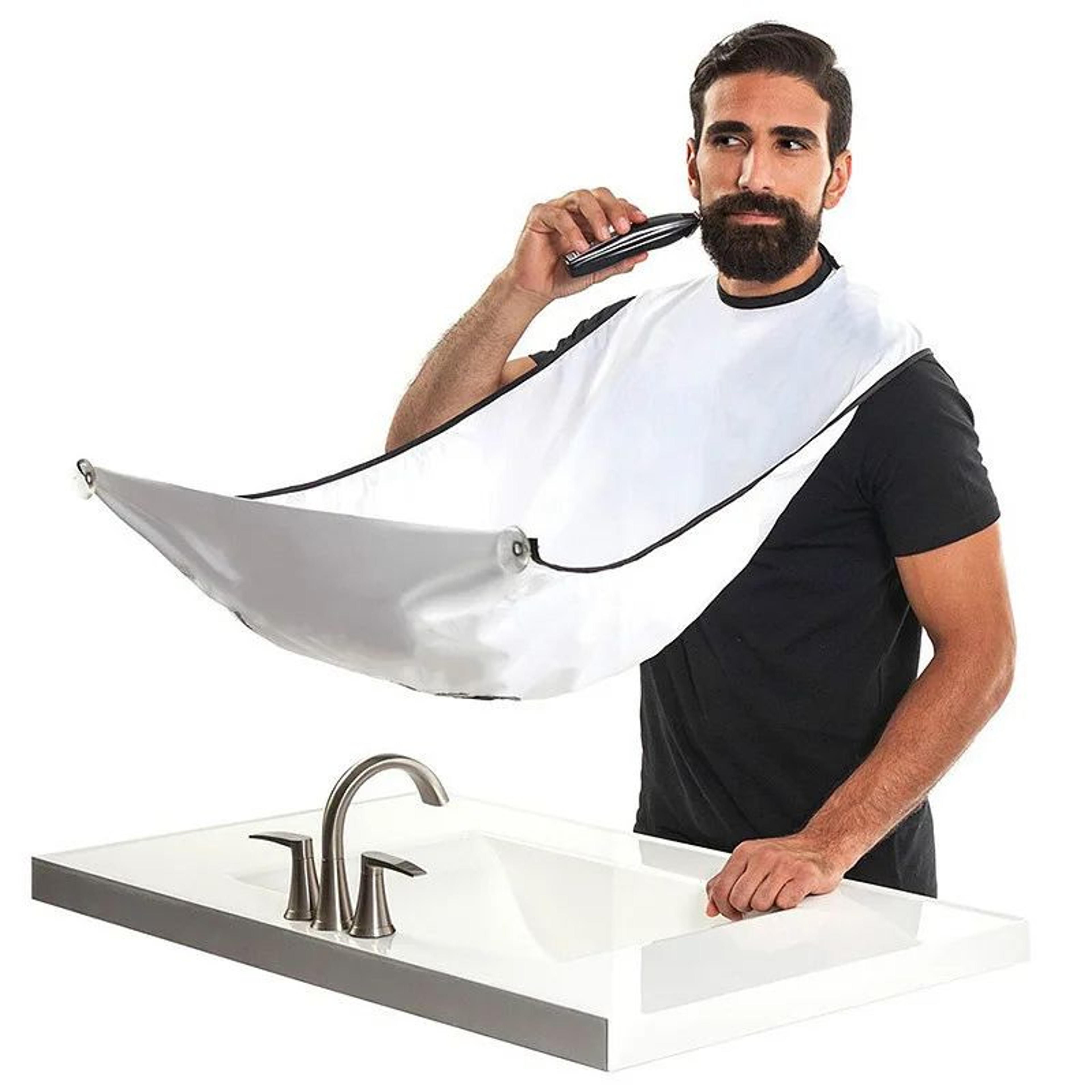 beard shaving hair catcher apron