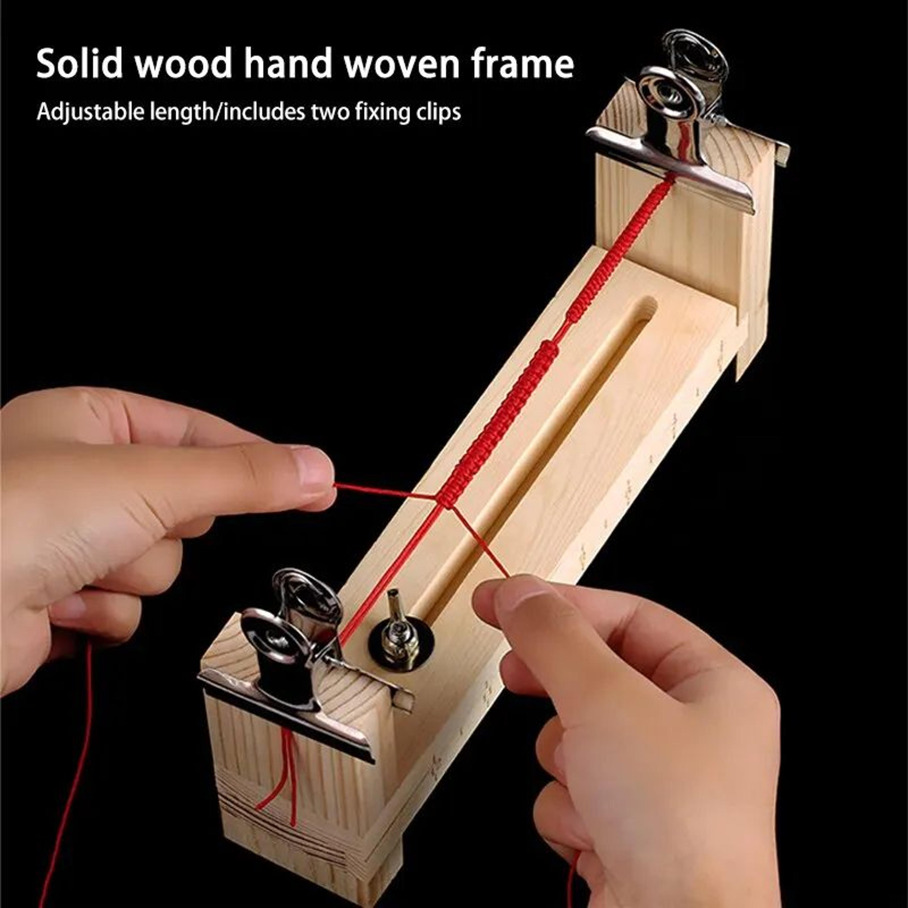 wooden bracelet braiding work board
