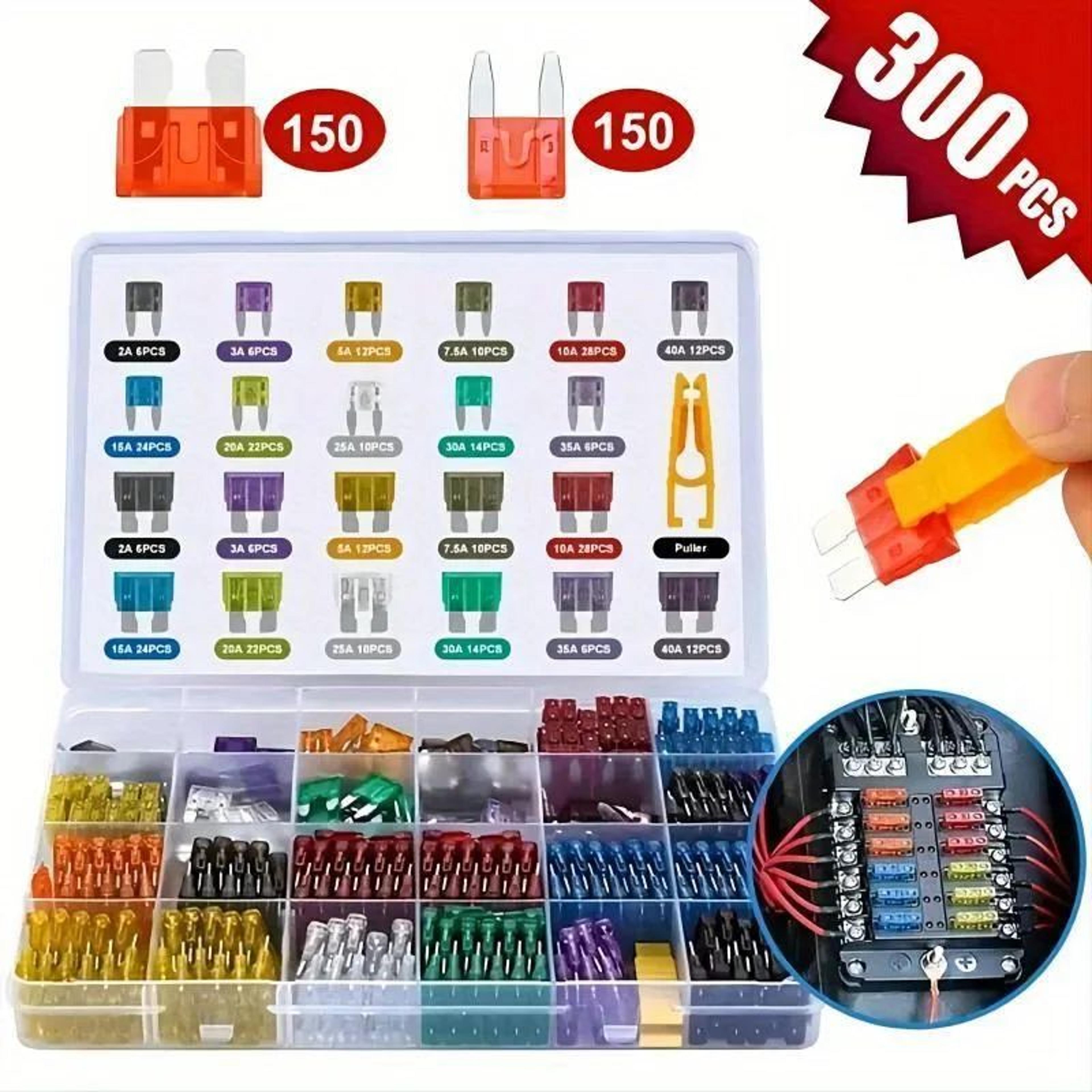 300 piece automotive blade fuse assortment kit