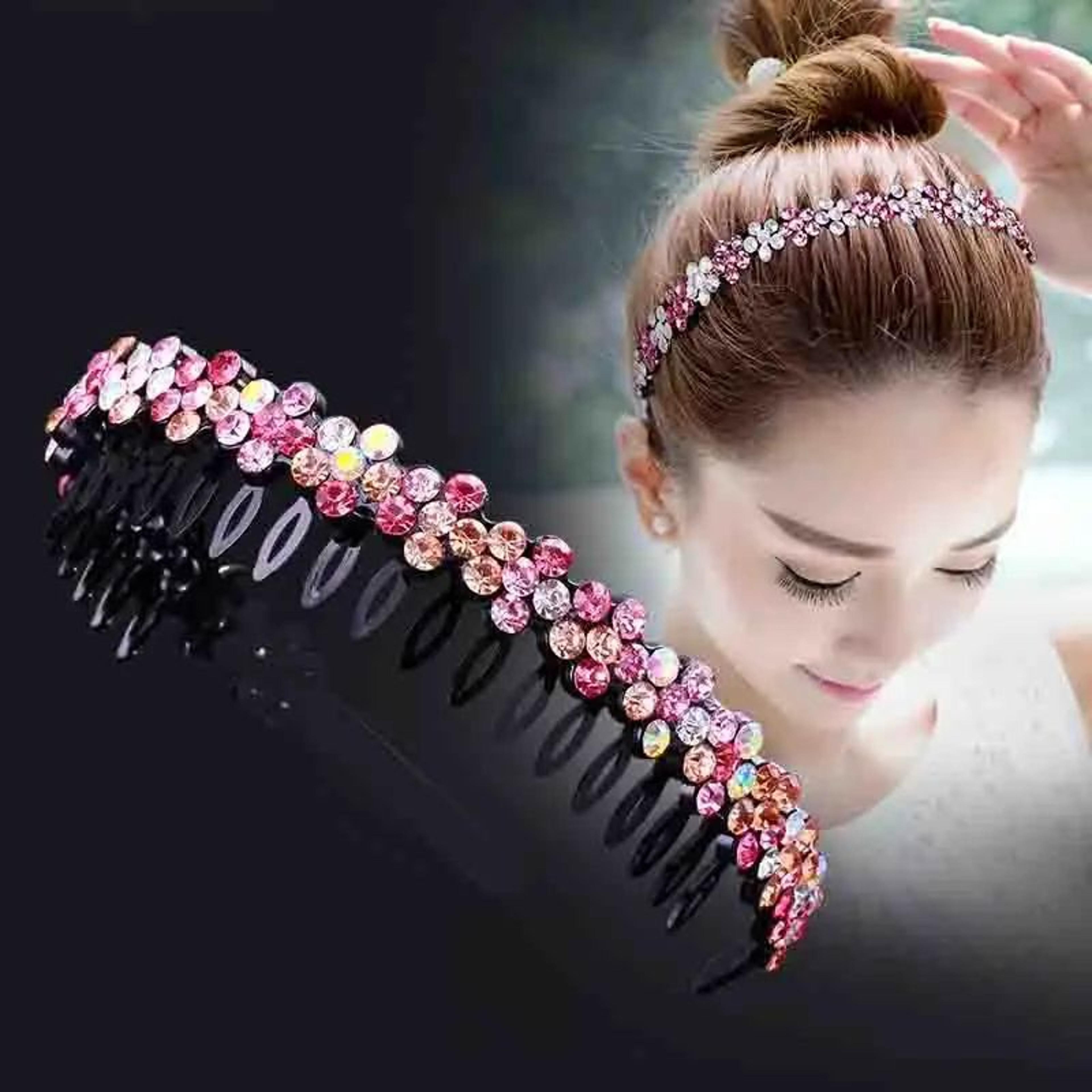 double row metal sports headband