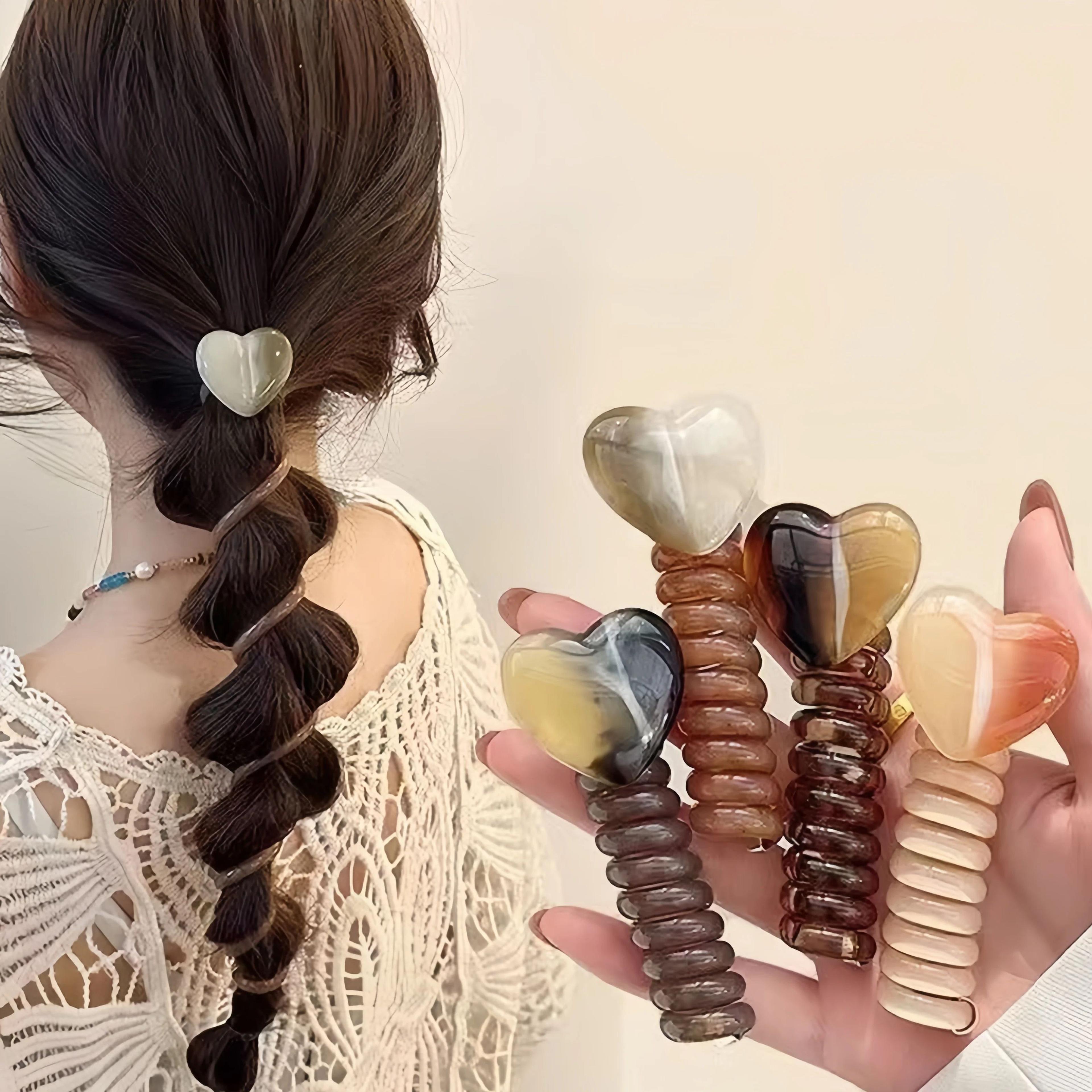 geometric acrylic side hair clip