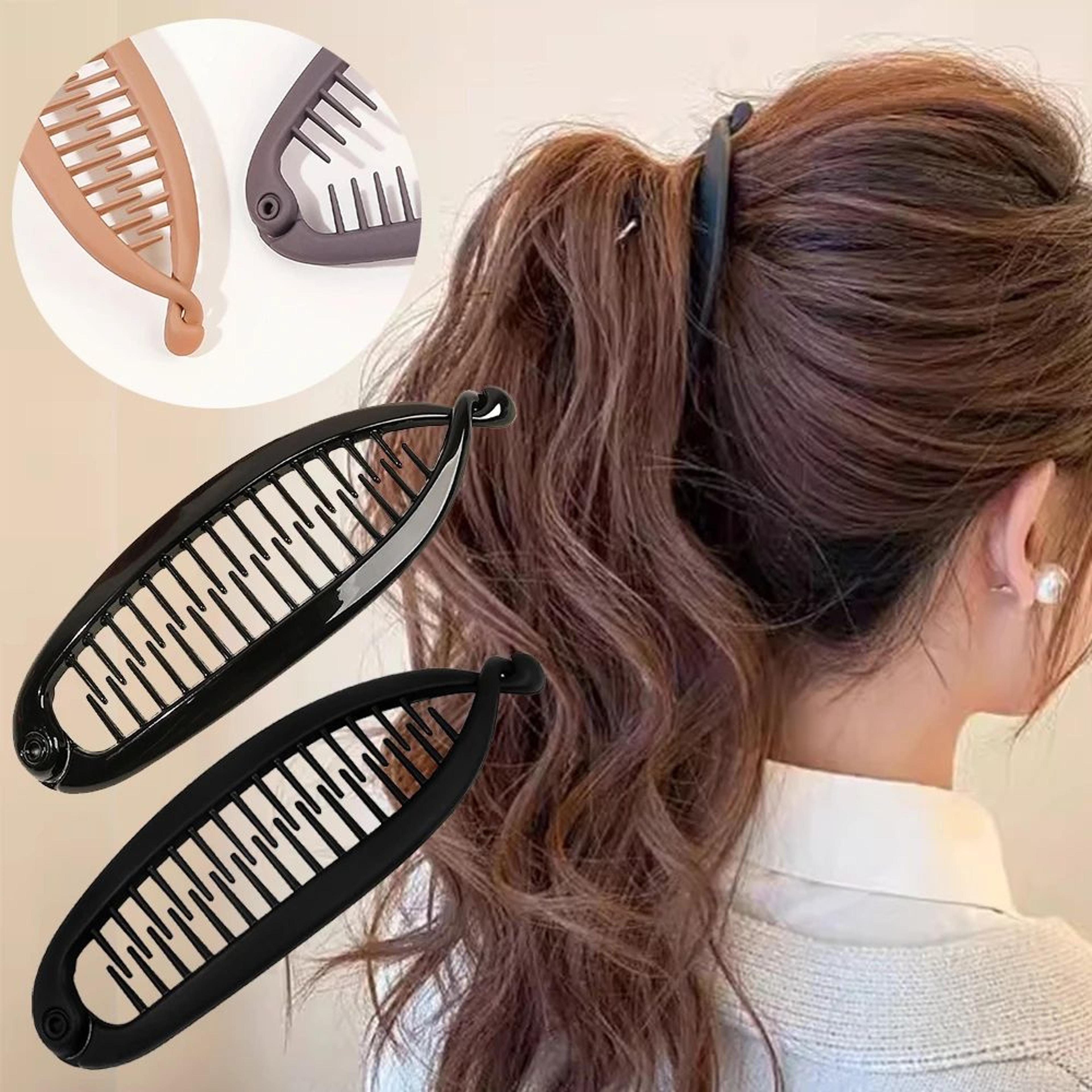 matte fish shape banana hair clip