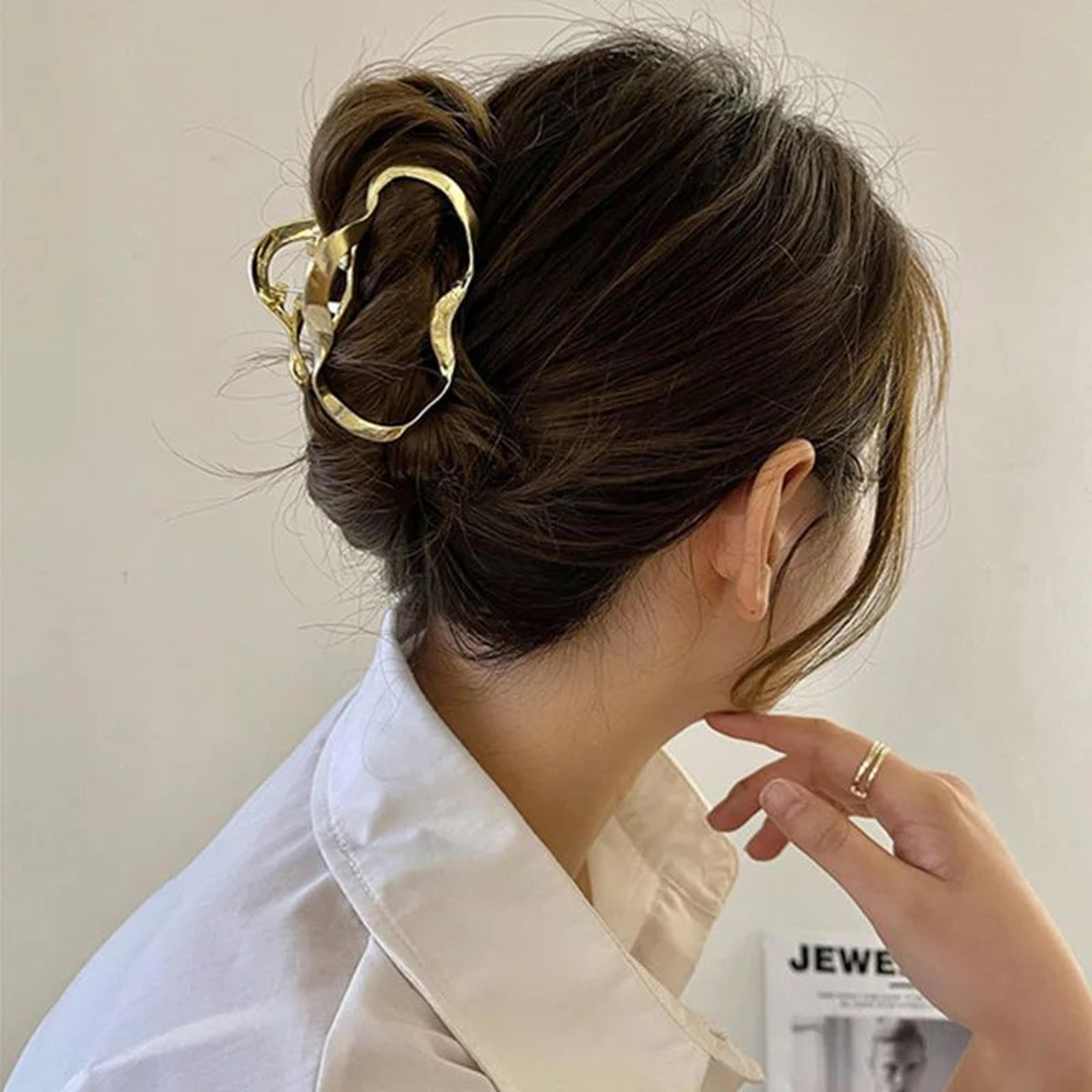 irregular metal statement hair clip
