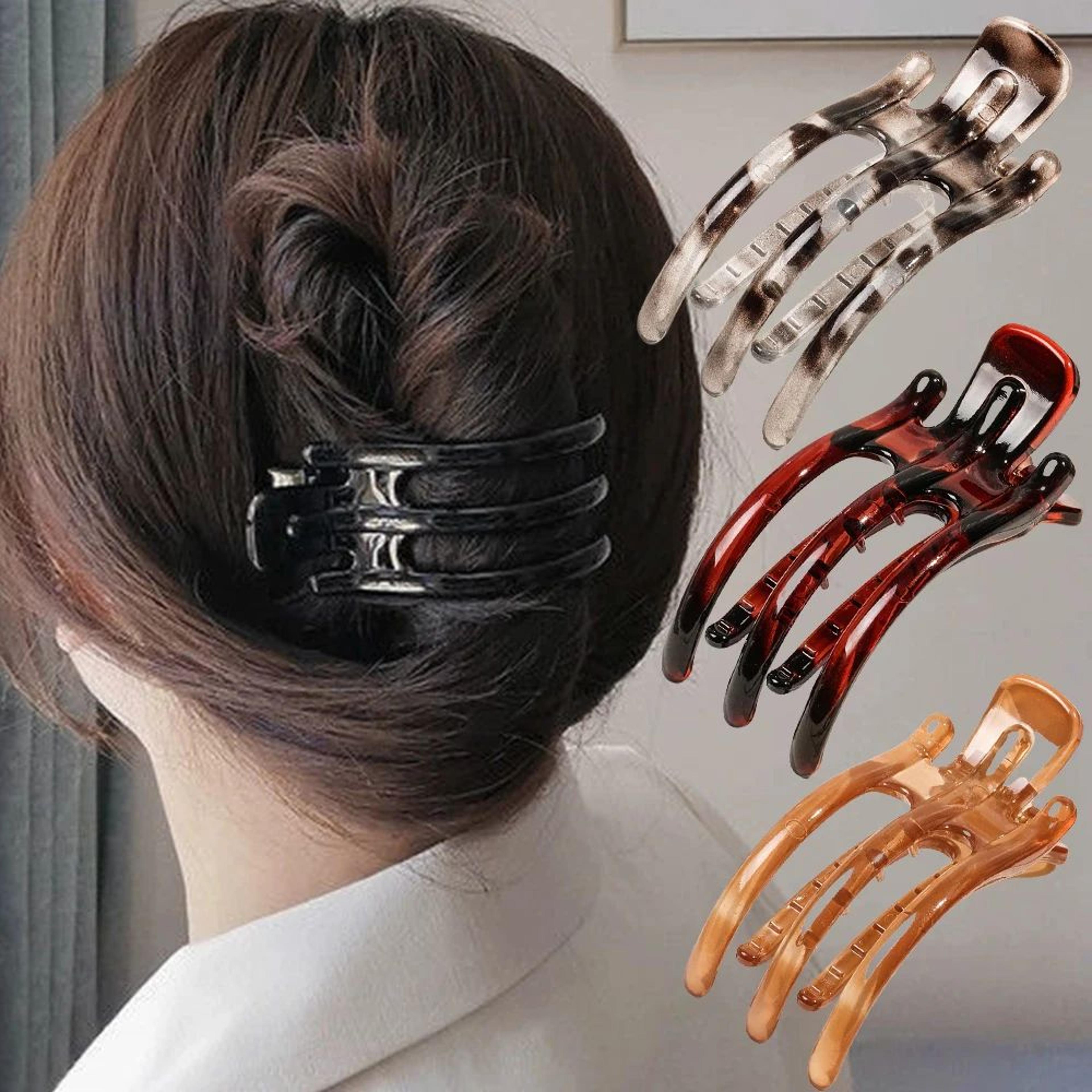 bow duckbill acrylic hair claw clip