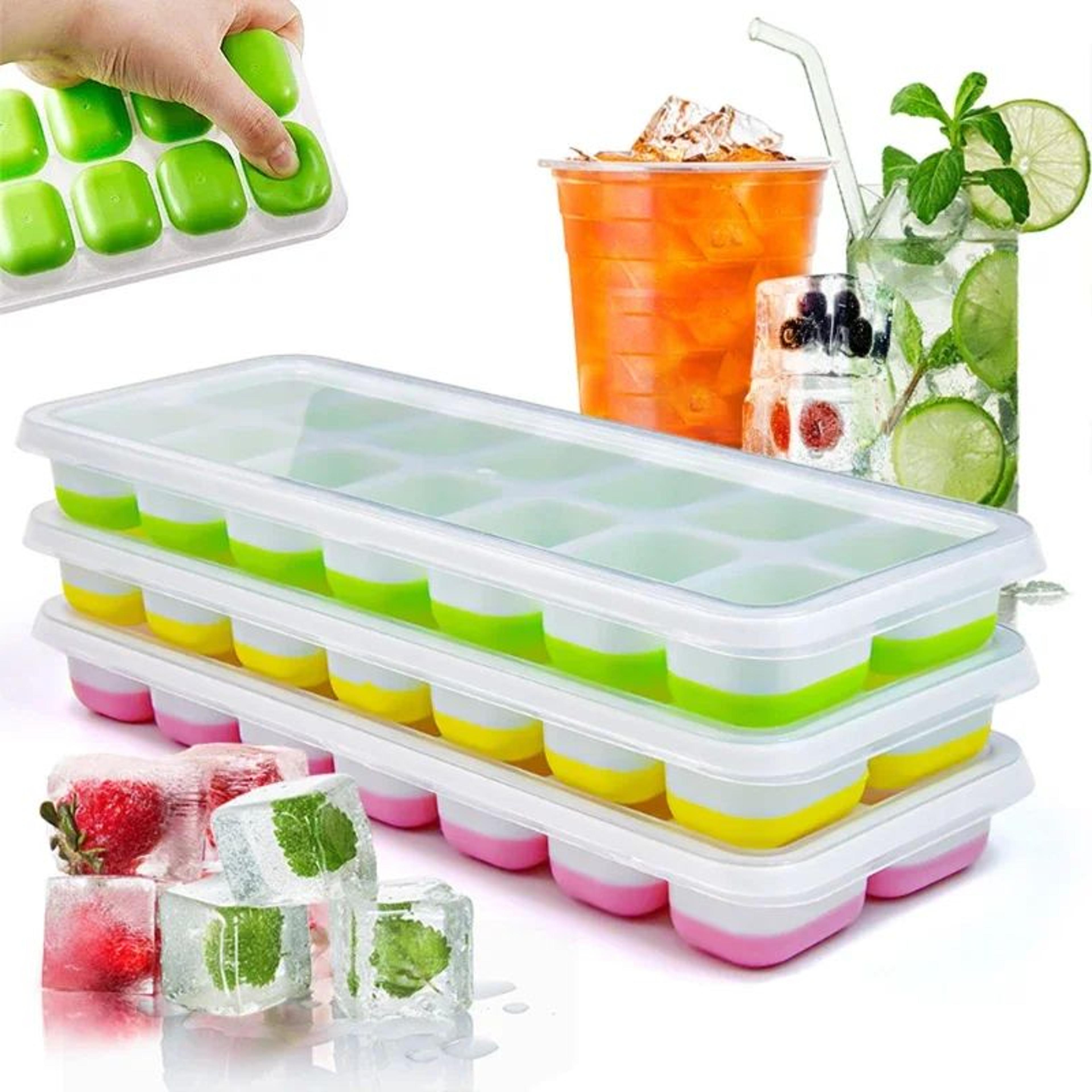 14 grid silicone ice cube tray