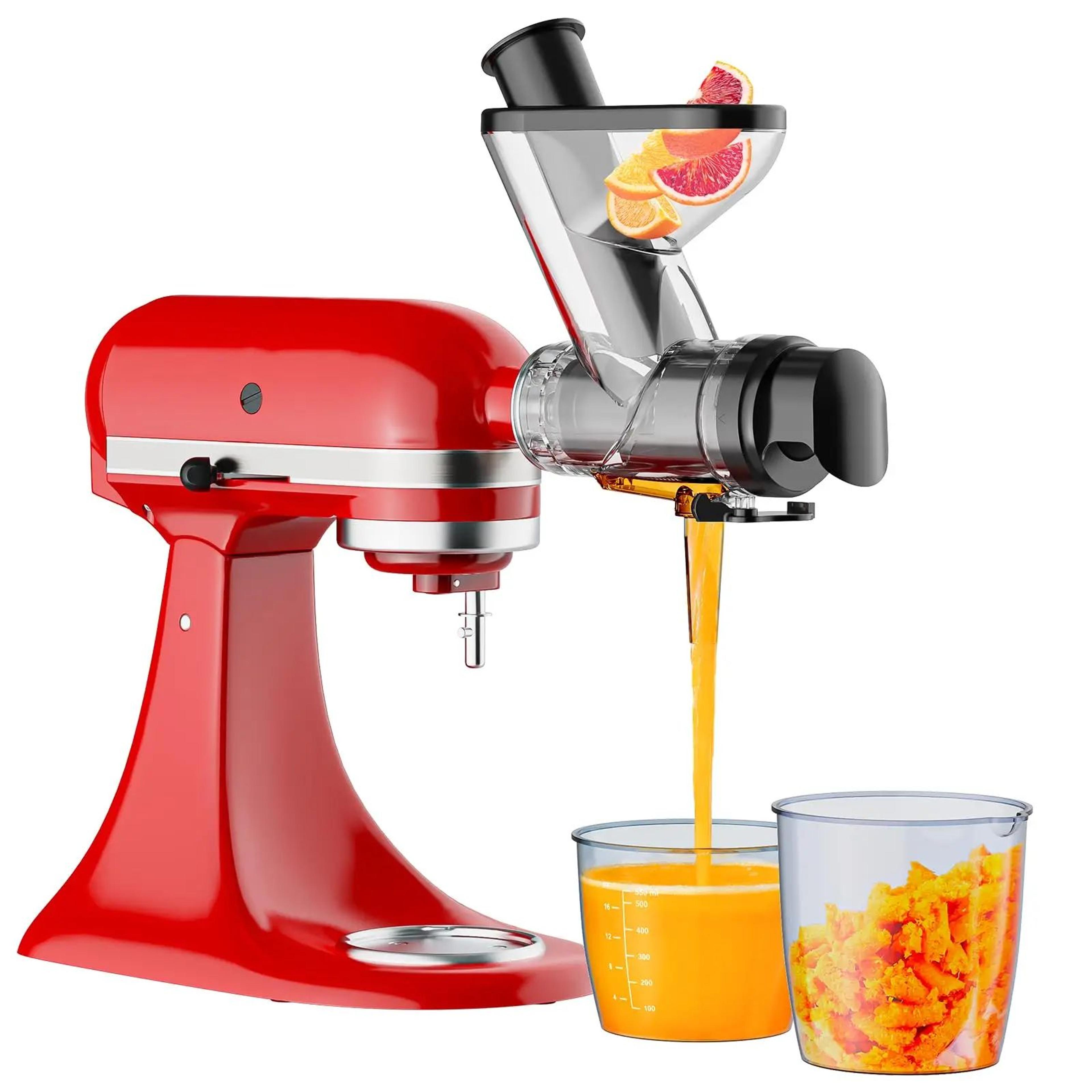 slow cold press juicer stand mixer attachment