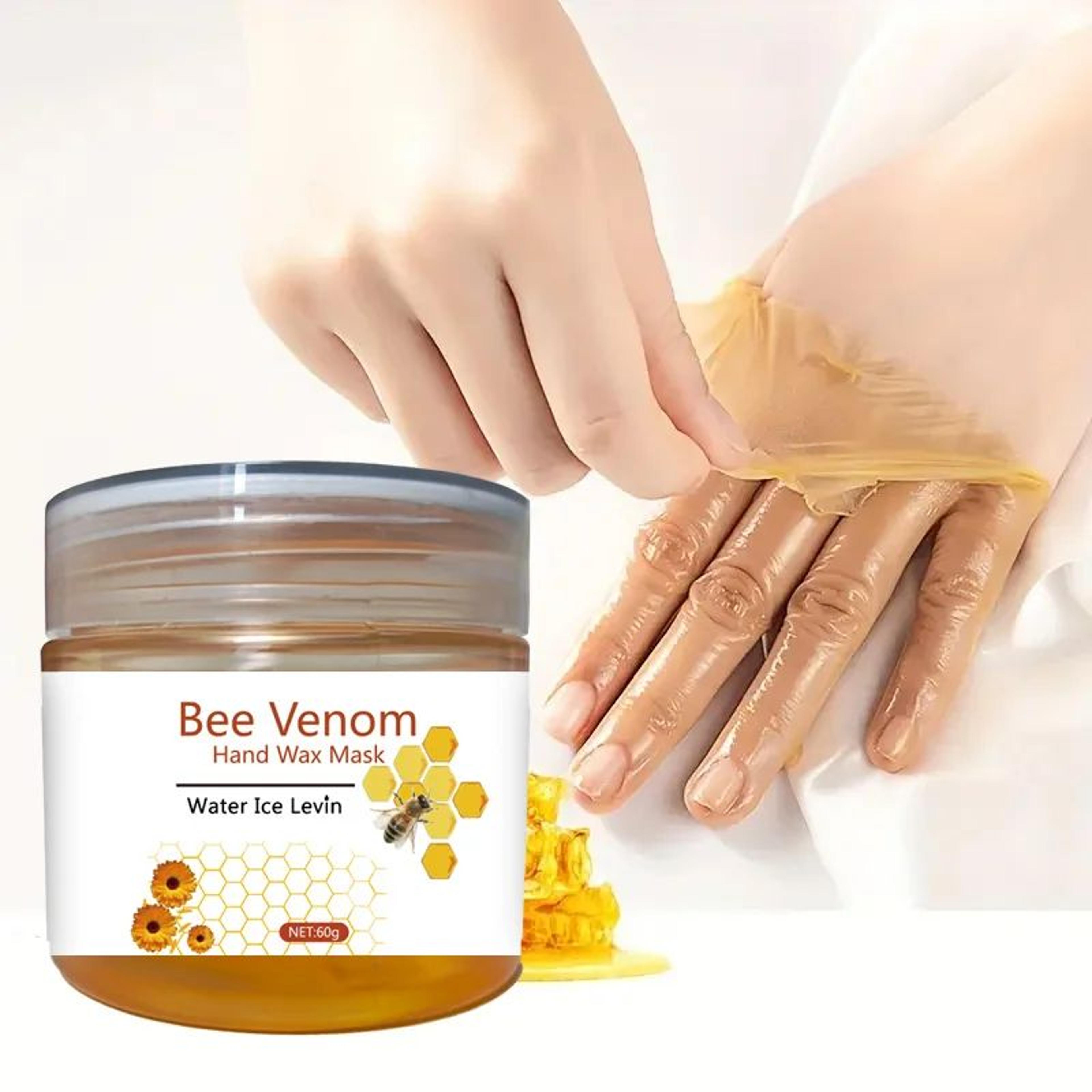 honey moisturizing and exfoliating hand wax mask