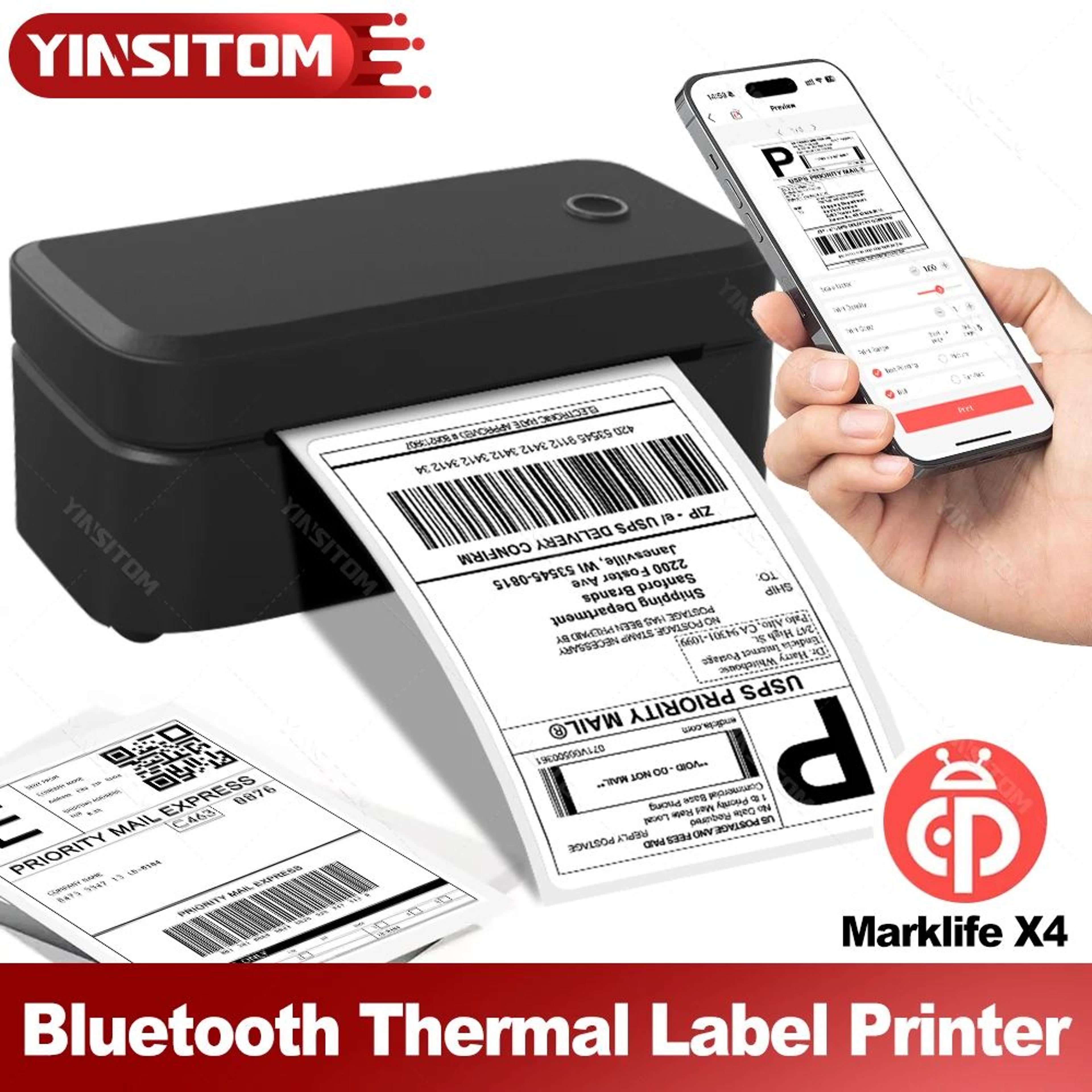 4x6 bluetooth thermal shipping label printer