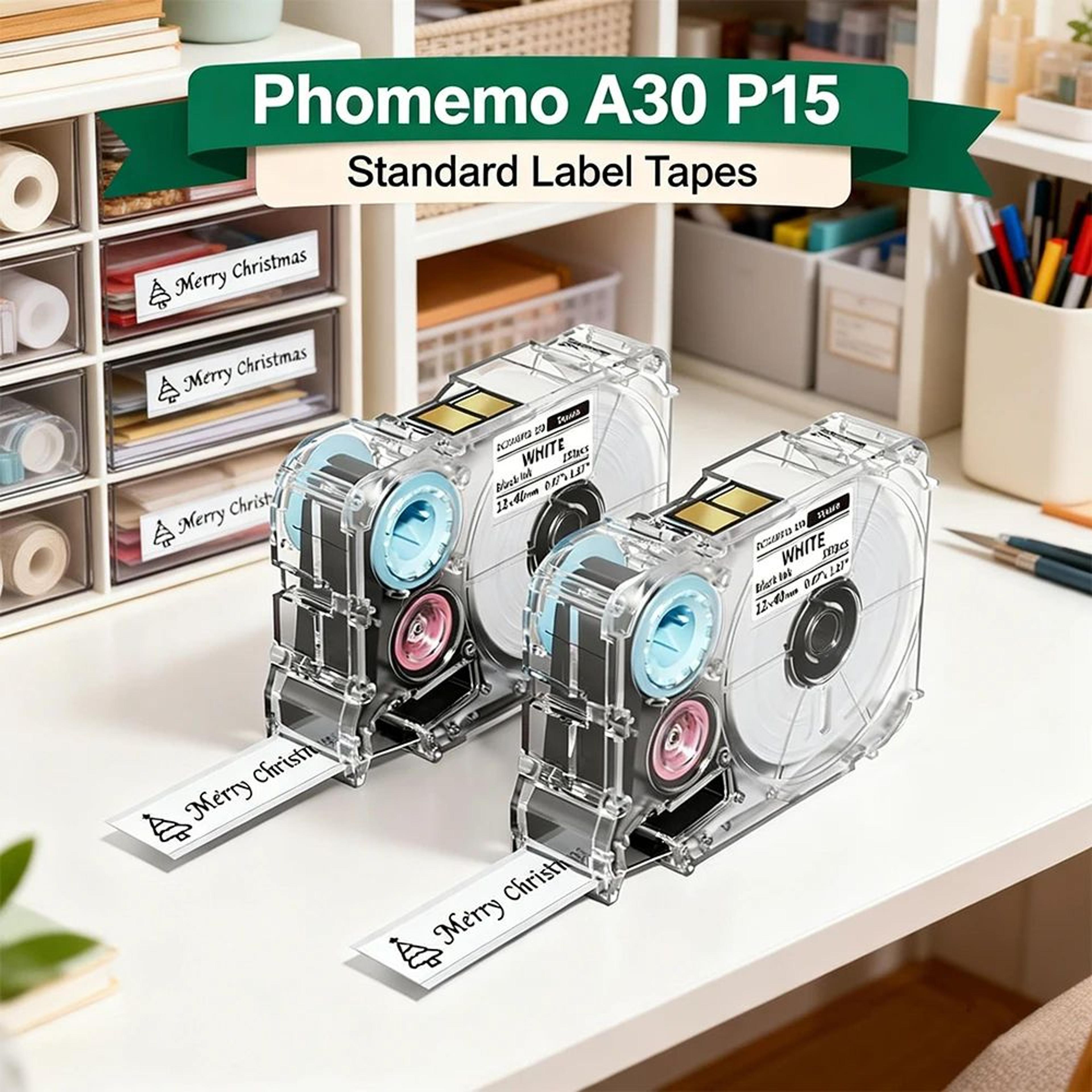 continuous self-adhesive label maker tape