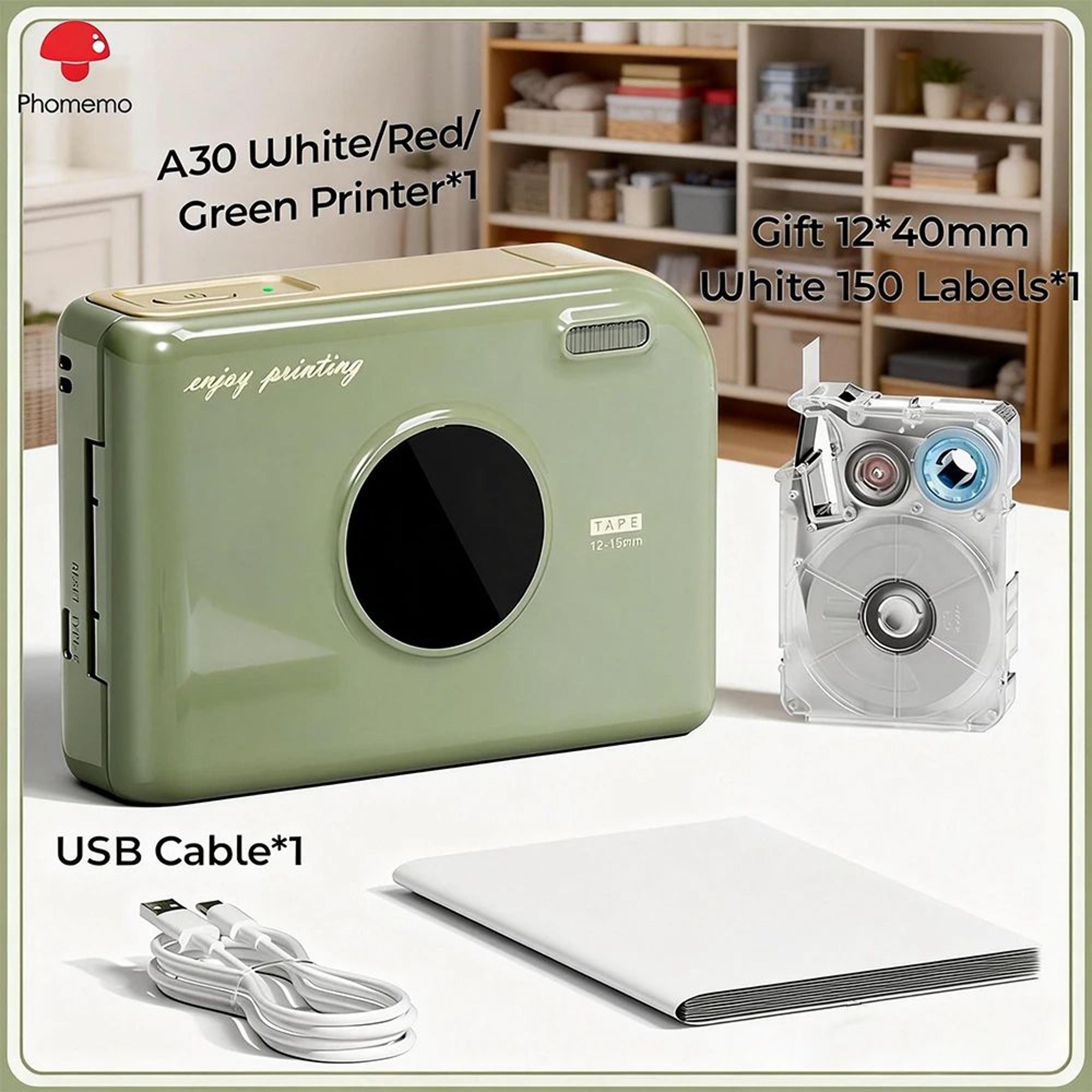 portable wireless thermal label maker