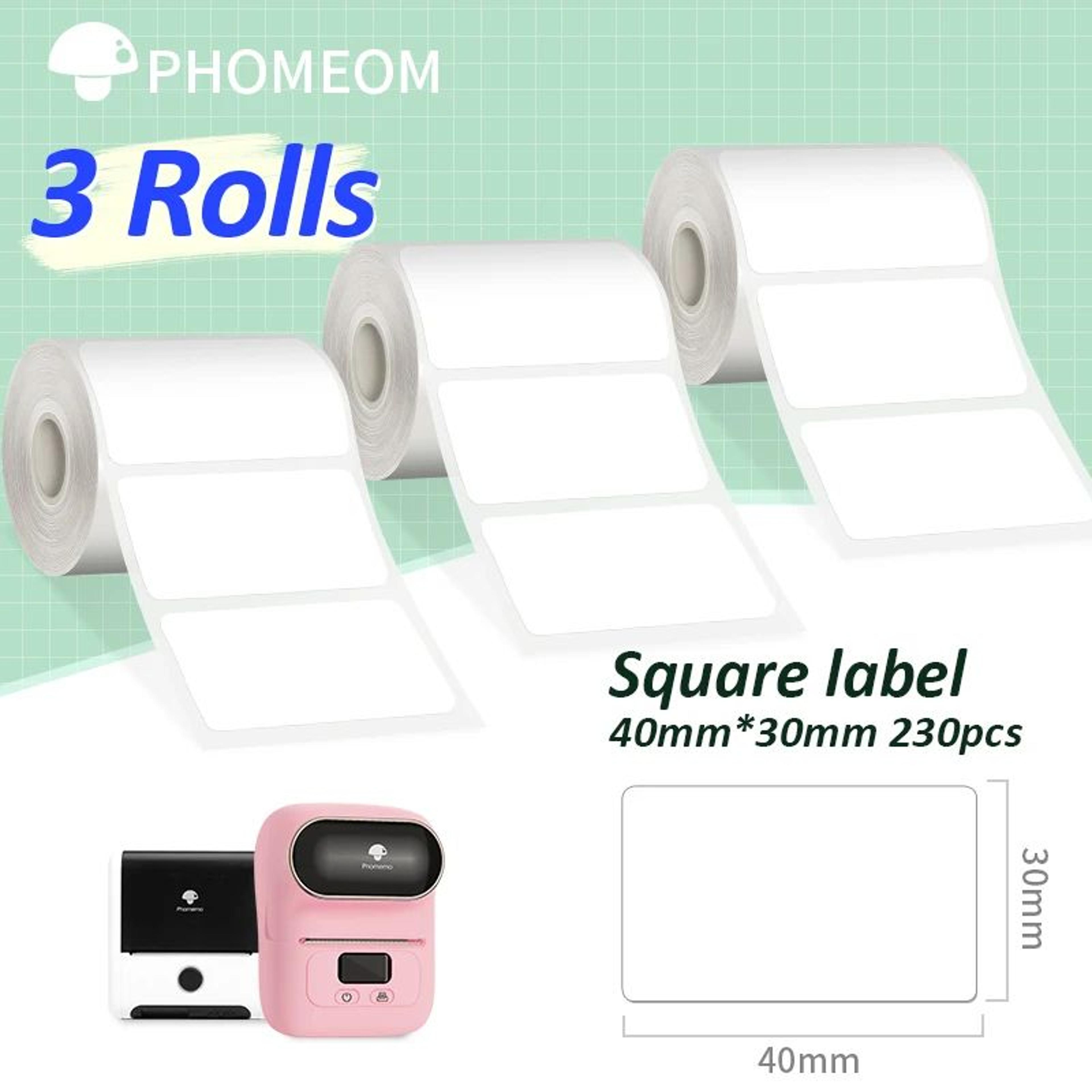 690pcs waterproof thermal label sticker rolls