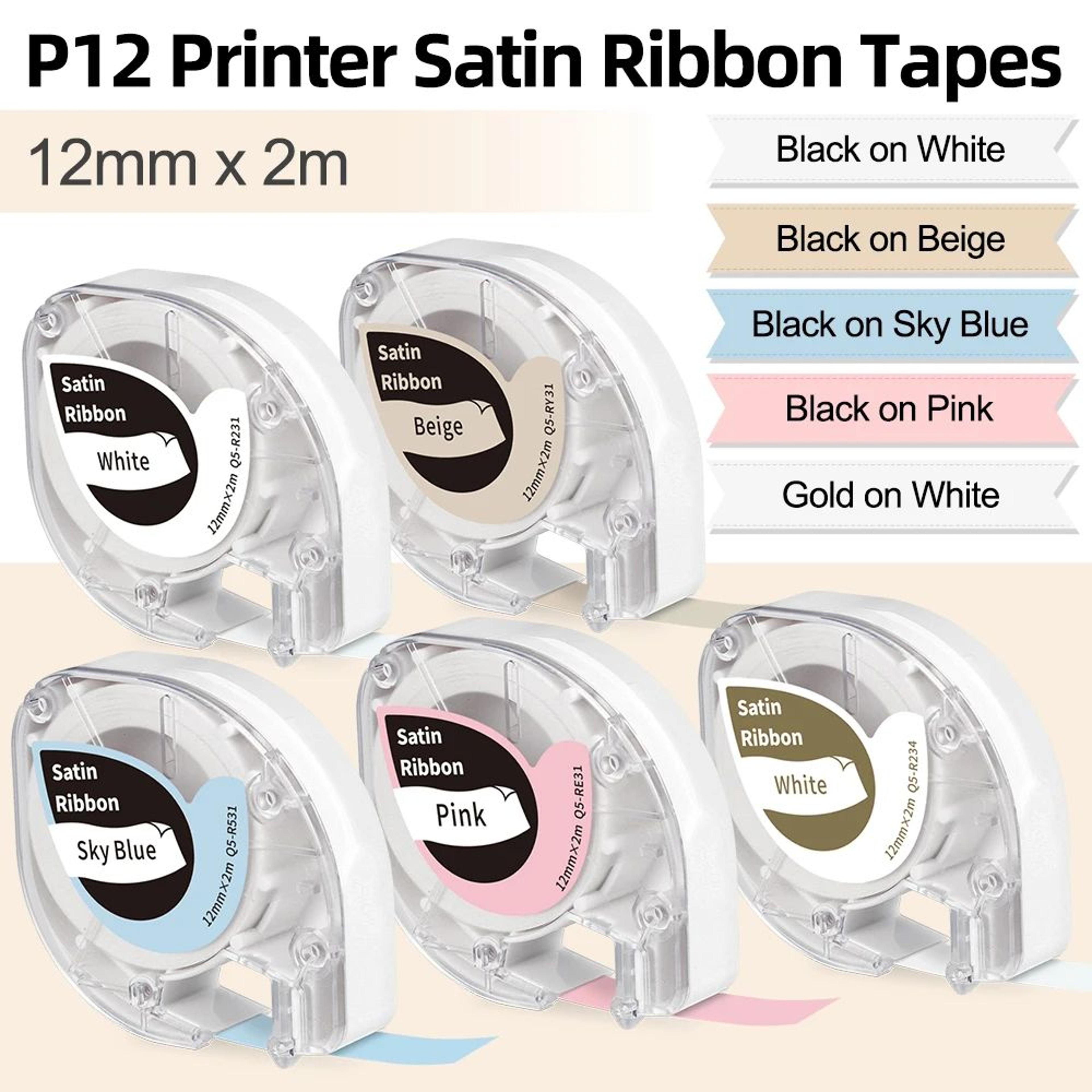 satin ribbon label maker tape