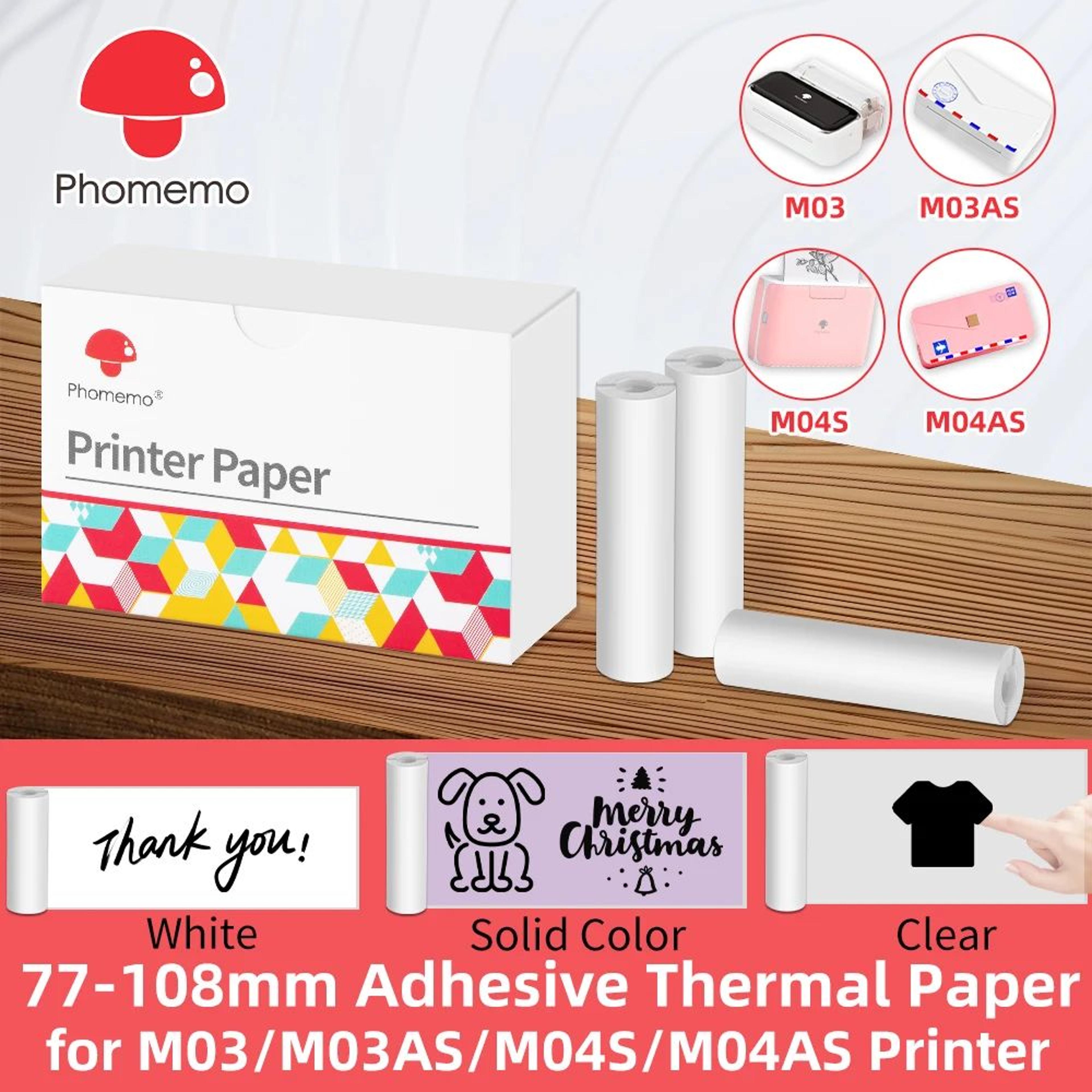 waterproof tear-resistant white thermal sticker paper