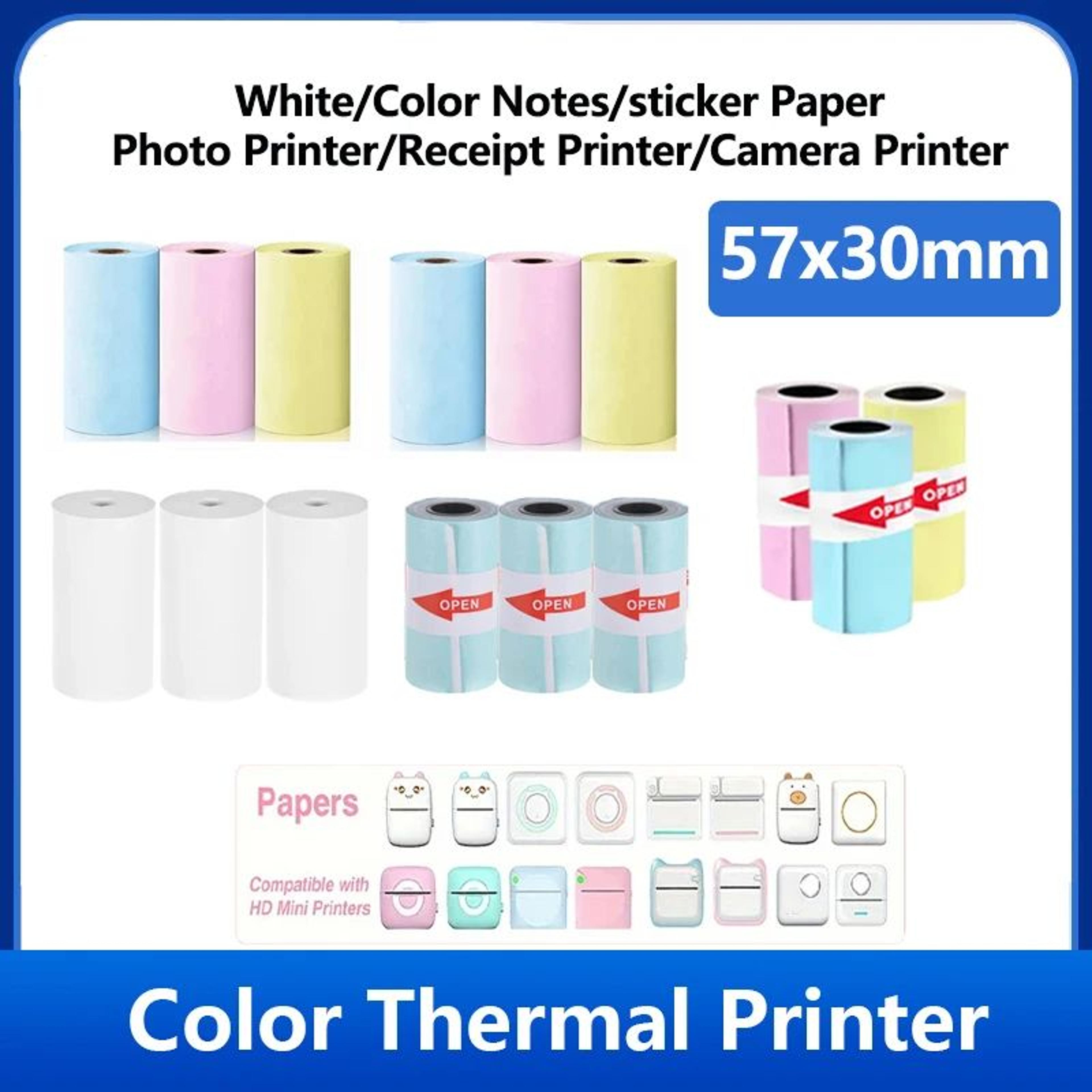self-adhesive mini thermal photo sticker paper