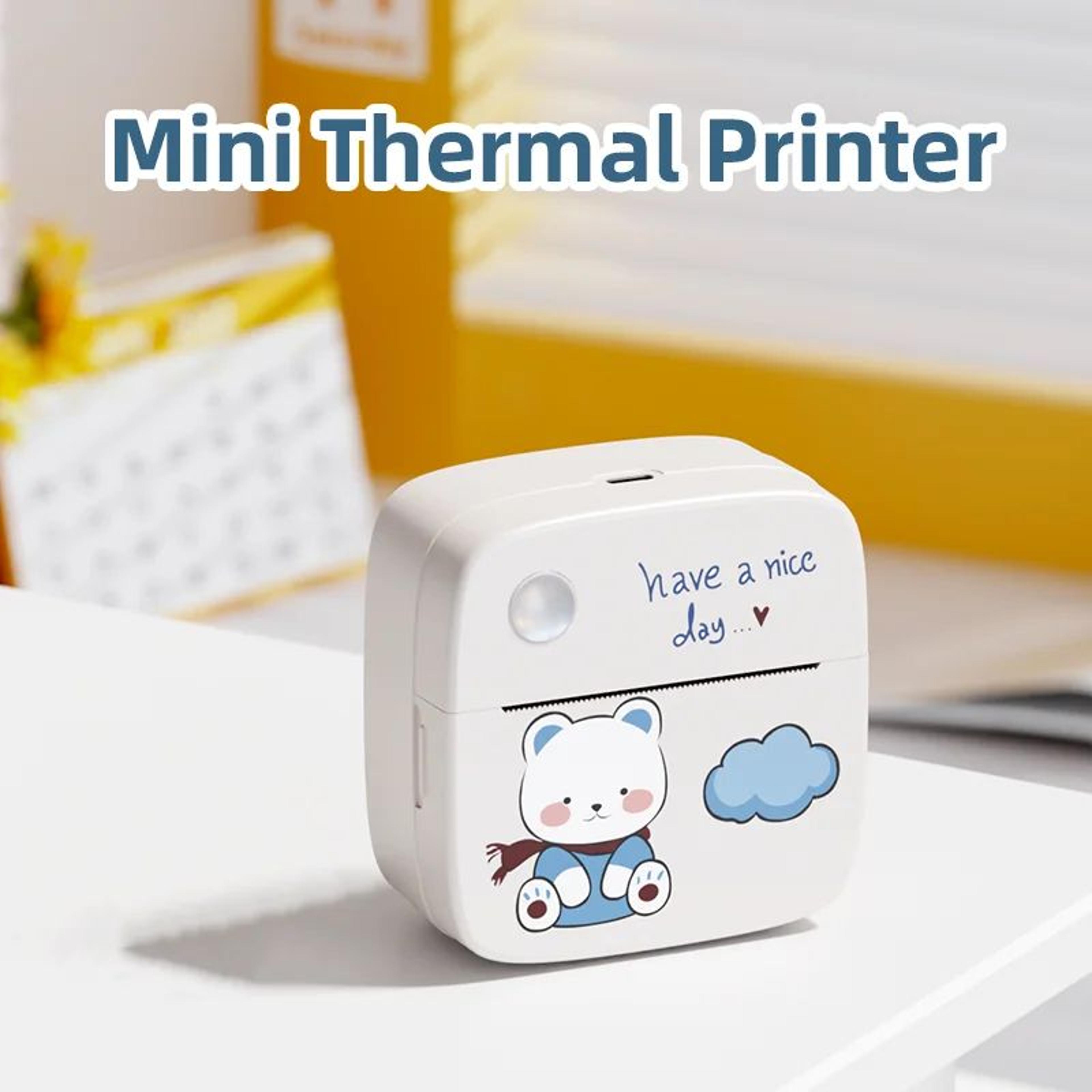 rechargeable wireless pocket thermal sticker printer