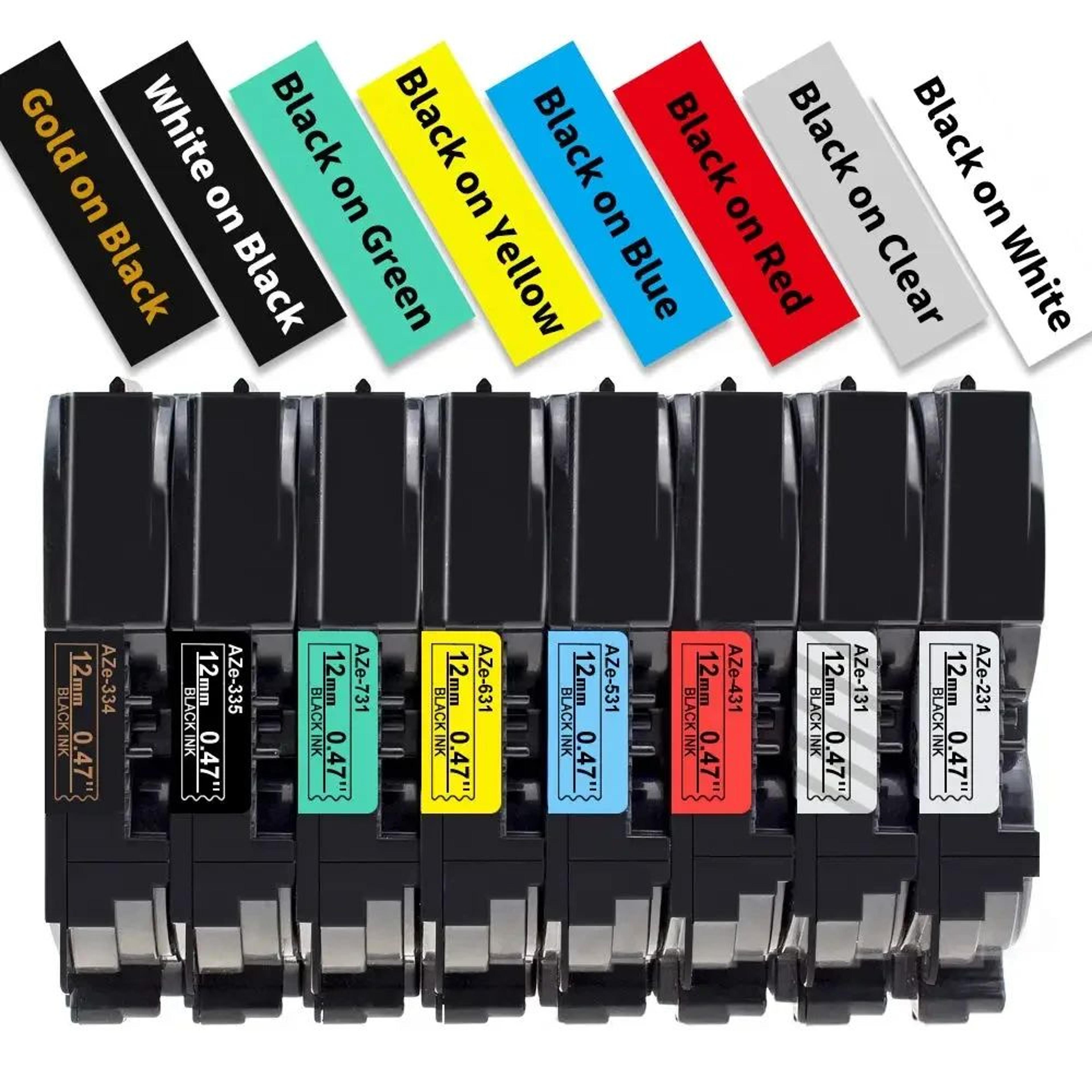 multi-width protective laminated label tape refills
